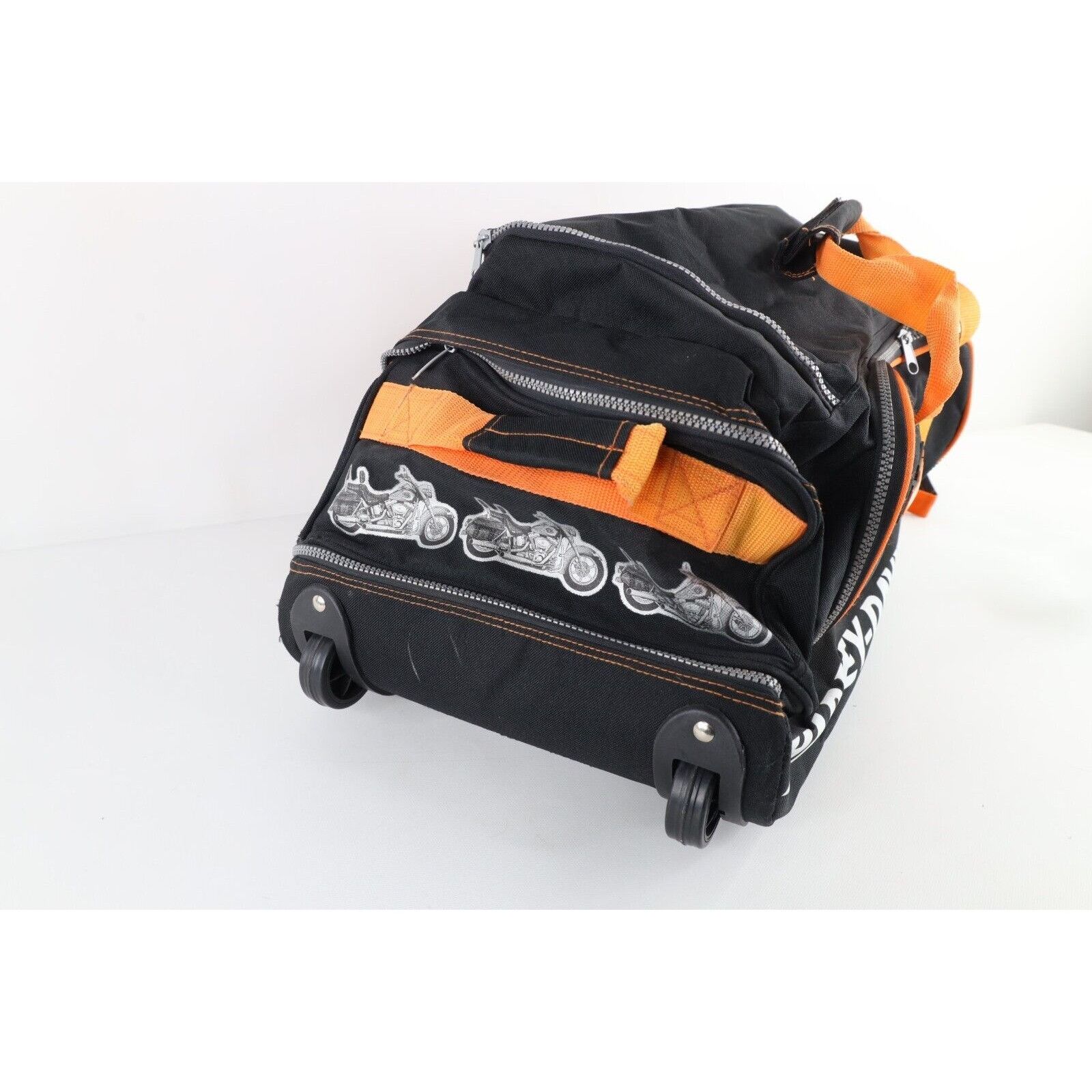 Harley Davidson × Vintage Vintage 90s Distressed Spell Out Harley Davidson Duffel Bag Size ONE SIZE - 4 Thumbnail