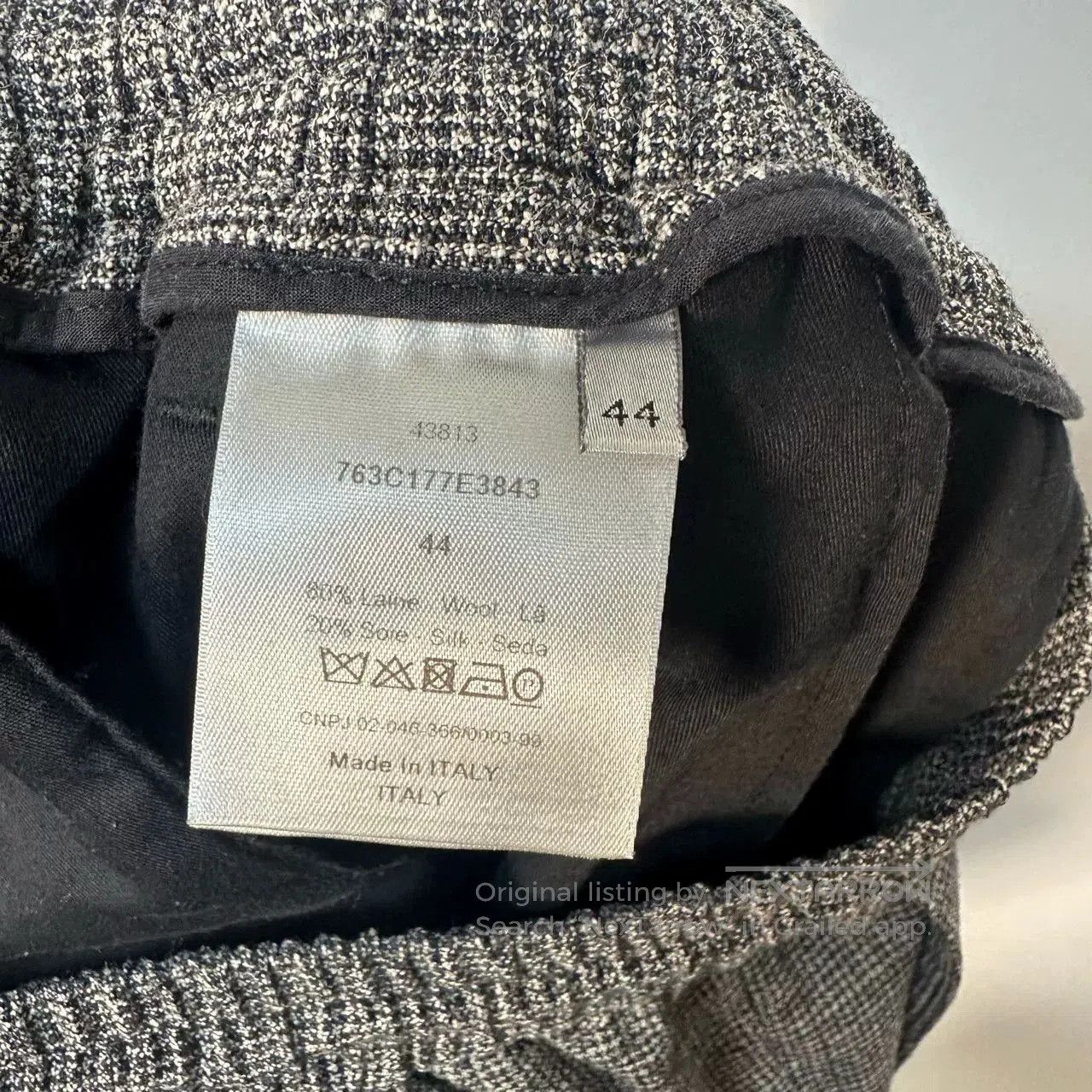 Dior Dior Houndstooth Wool Cargo Sweatpants. Size US 44 / EU 60 - 4 Thumbnail