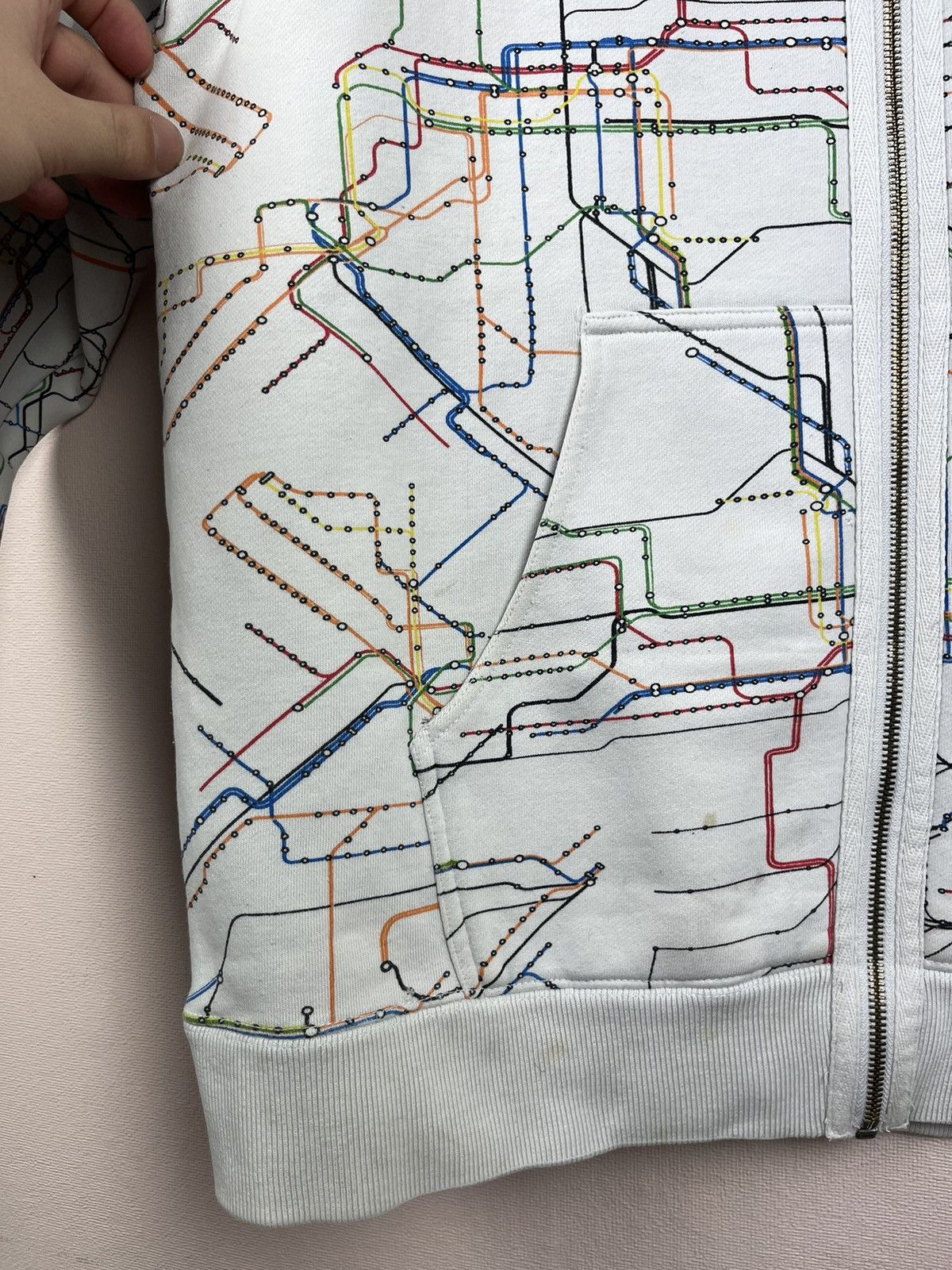 DC DC Shoes Spec Op Subway Map All Over Print Full Zip Hoodie Size US XXL / EU 58 / 5 - 13 Thumbnail