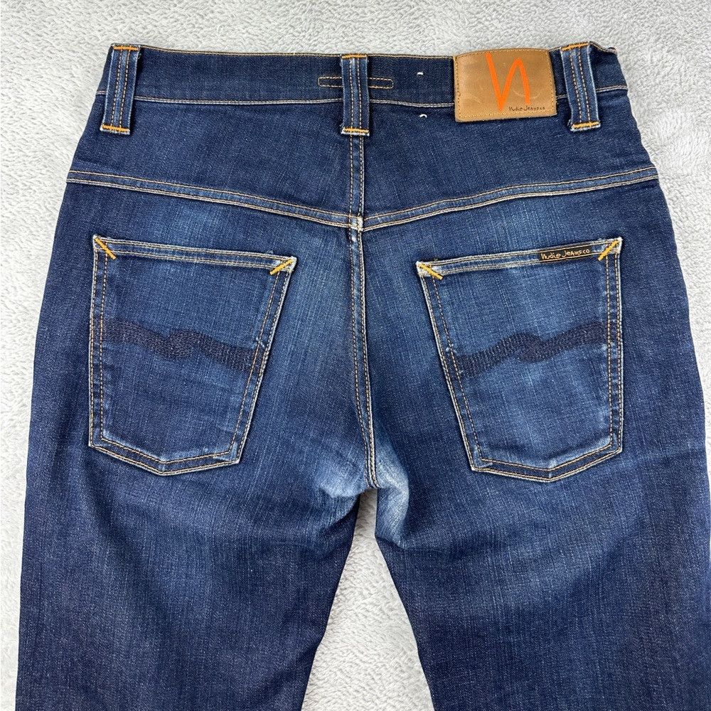 Nudie Jeans Nudie Jeans Co Dark Blue Denim thin Finn Dry Tight Pants Me Size US 32 / EU 48 - 4 Thumbnail