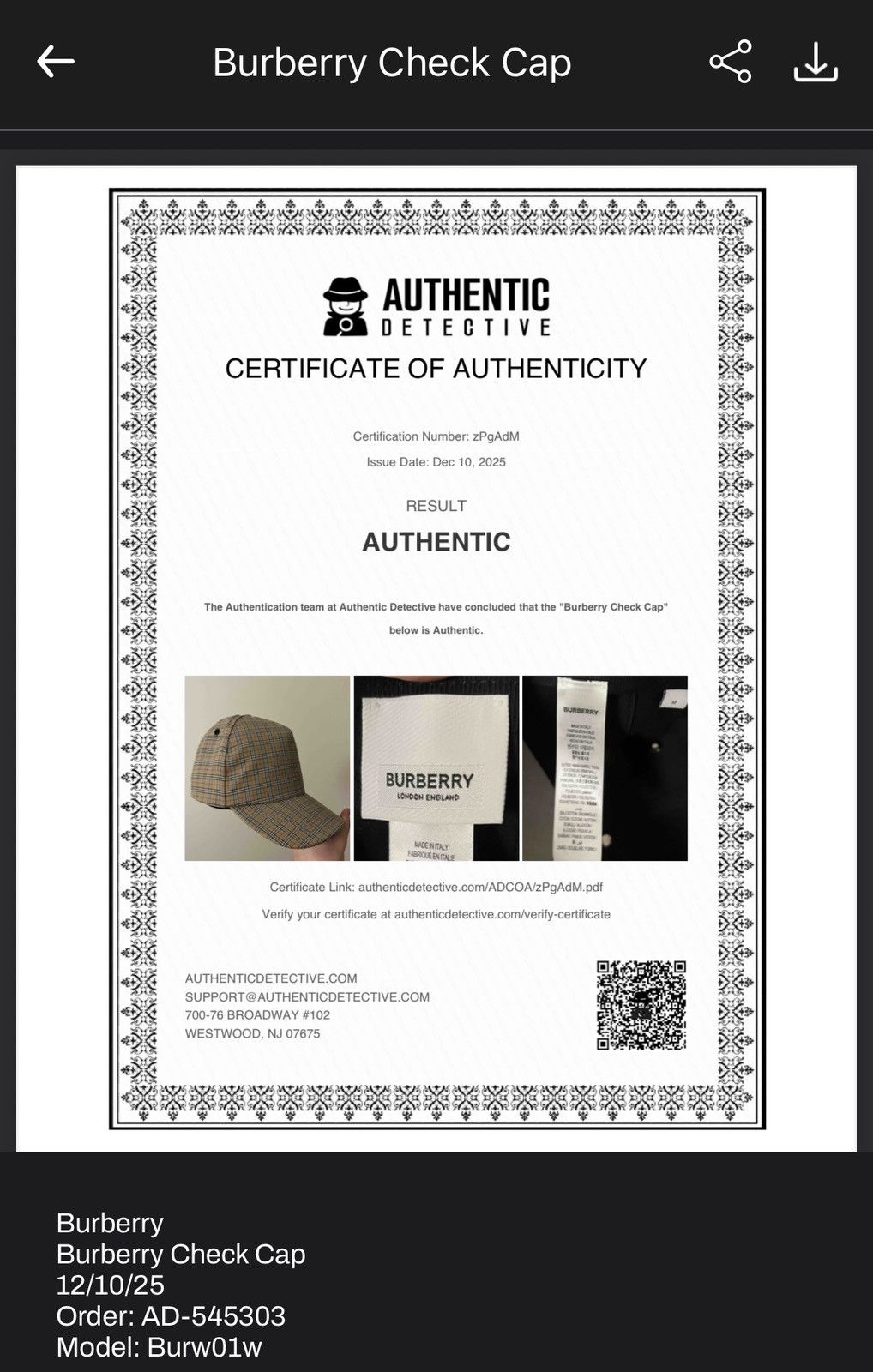 Burberry Burberry beige nova check baseball cap Size ONE SIZE - 10 Thumbnail