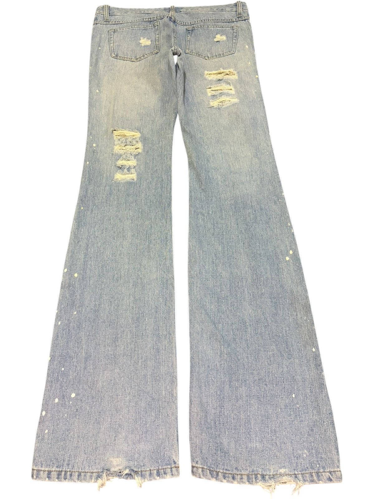 Hysteric Glamour Vintage Japanese Brand Faded Wash Distress Flare Jeans Size 31" - 2 Thumbnail