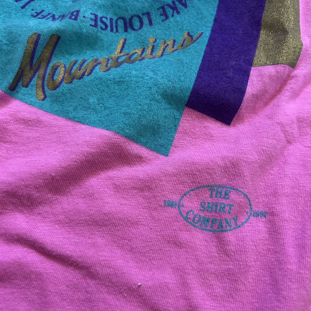 Vintage single stitch 80s Canadian Rockies Banff Jasper Lake Louise Size L / US 10 / IT 46 - 2 Thumbnail