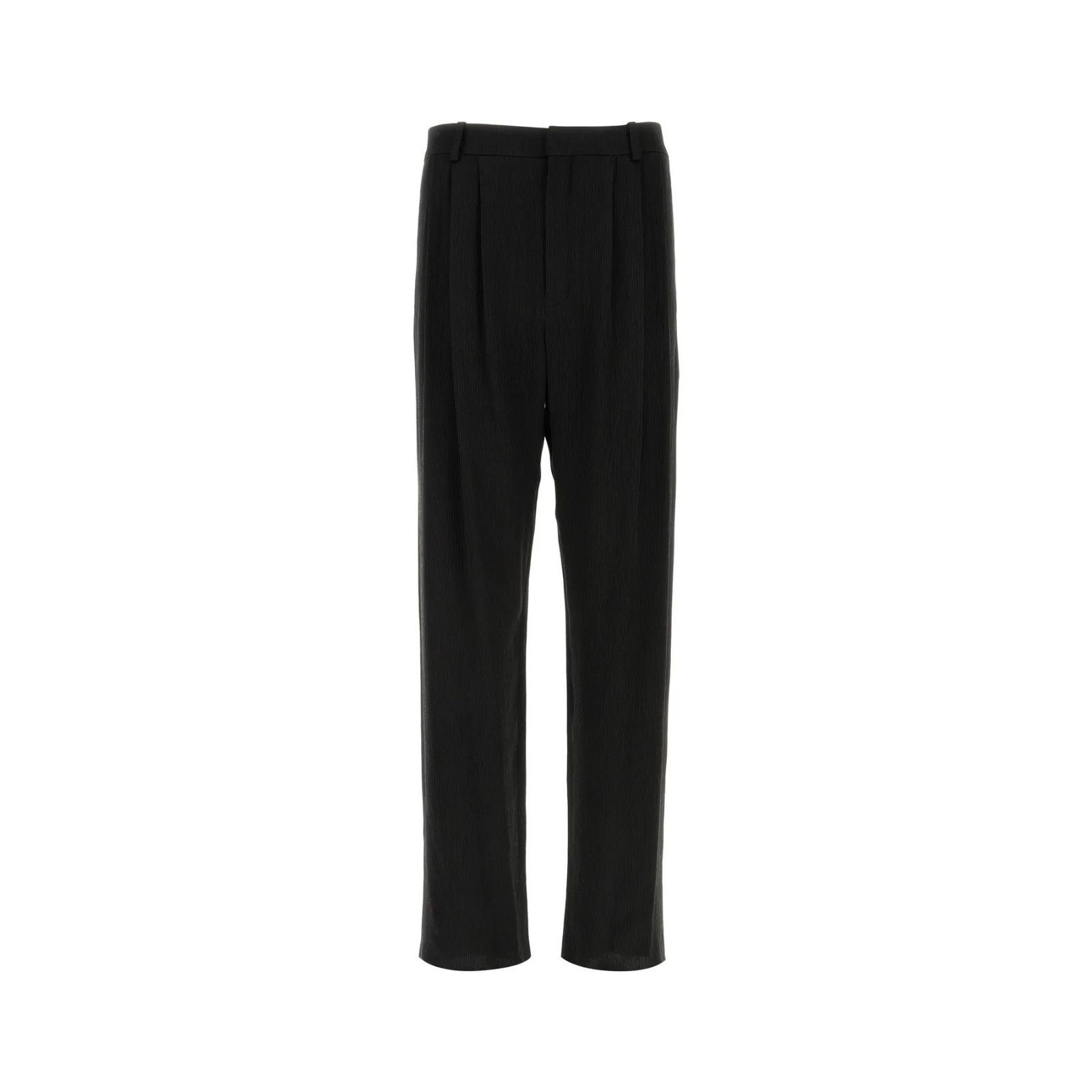 SAINT LAURENT Black Crepe Wide-Leg Pants New & Authentic (Me