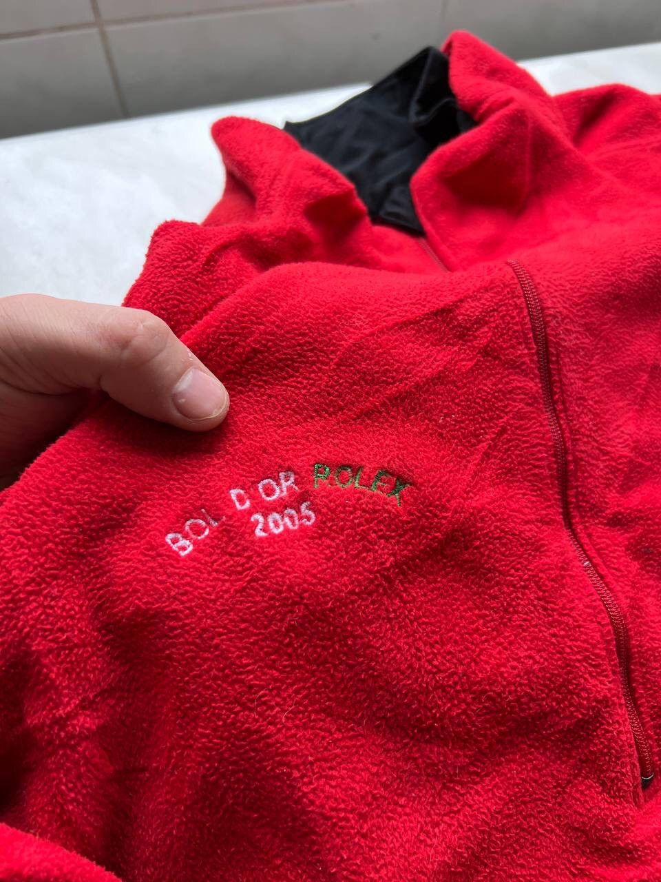 Nike × Rolex Vintage Y2K Nike Rolex 2005 Fleece Sweatshirt Quarter Zip Size US M / EU 48-50 / 2 - 5 Thumbnail