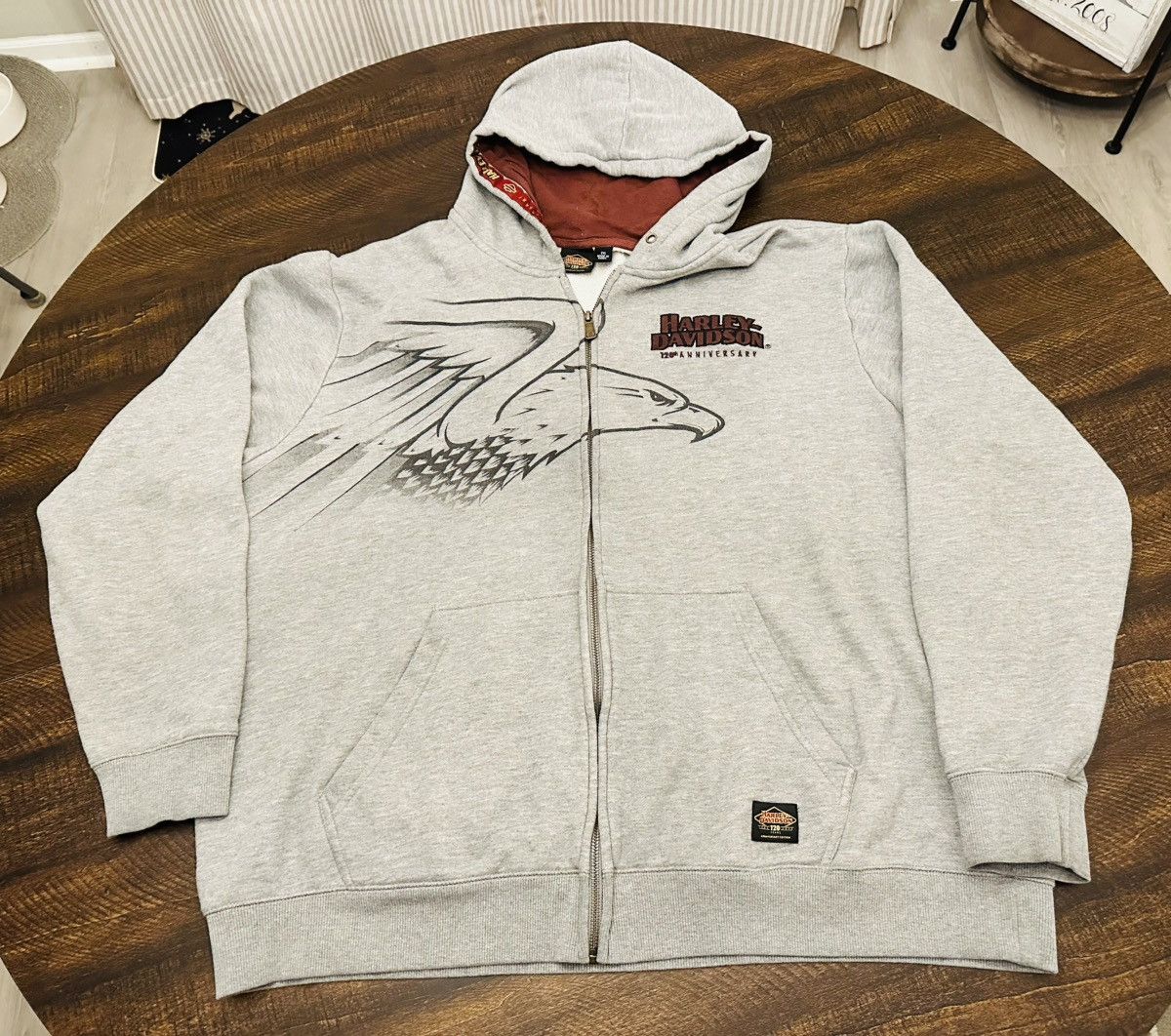 Harley-Davidson Men's 2XL 120th Anniv. Full Zip Up Hoodie
