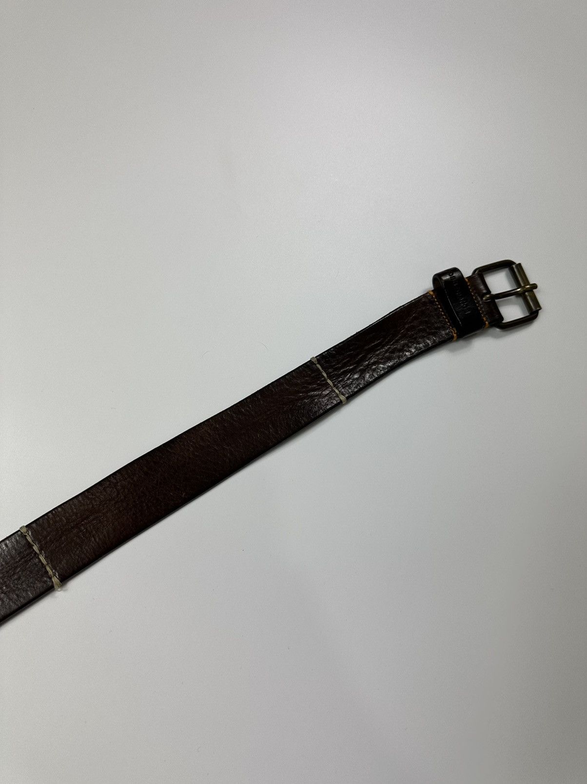 Hugo Boss Vintage Hugo Boss Leather Cow Belt 125 Size Brown Size ONE SIZE - 5 Thumbnail