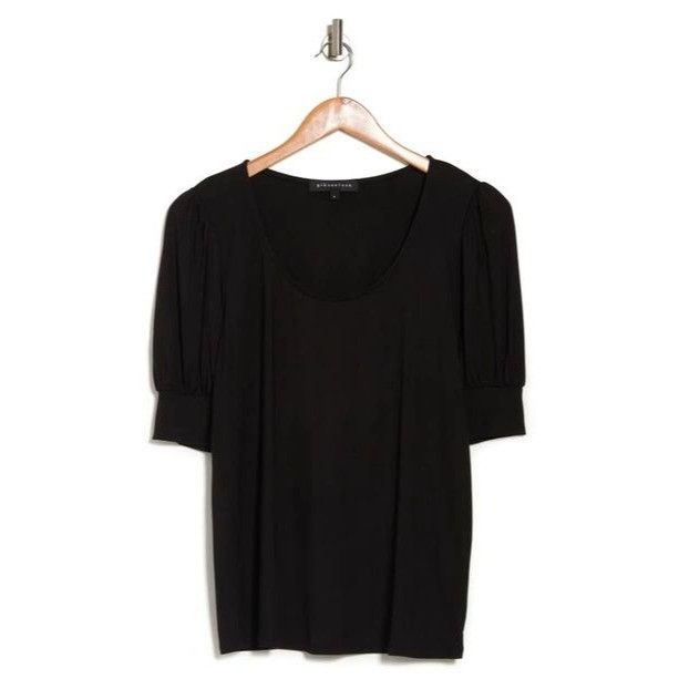 Other Gibsonlook Scoop Neck Puff Sleeve Top In Black, XS Size XS / US 0-2 / IT 36-38 - 4 Thumbnail