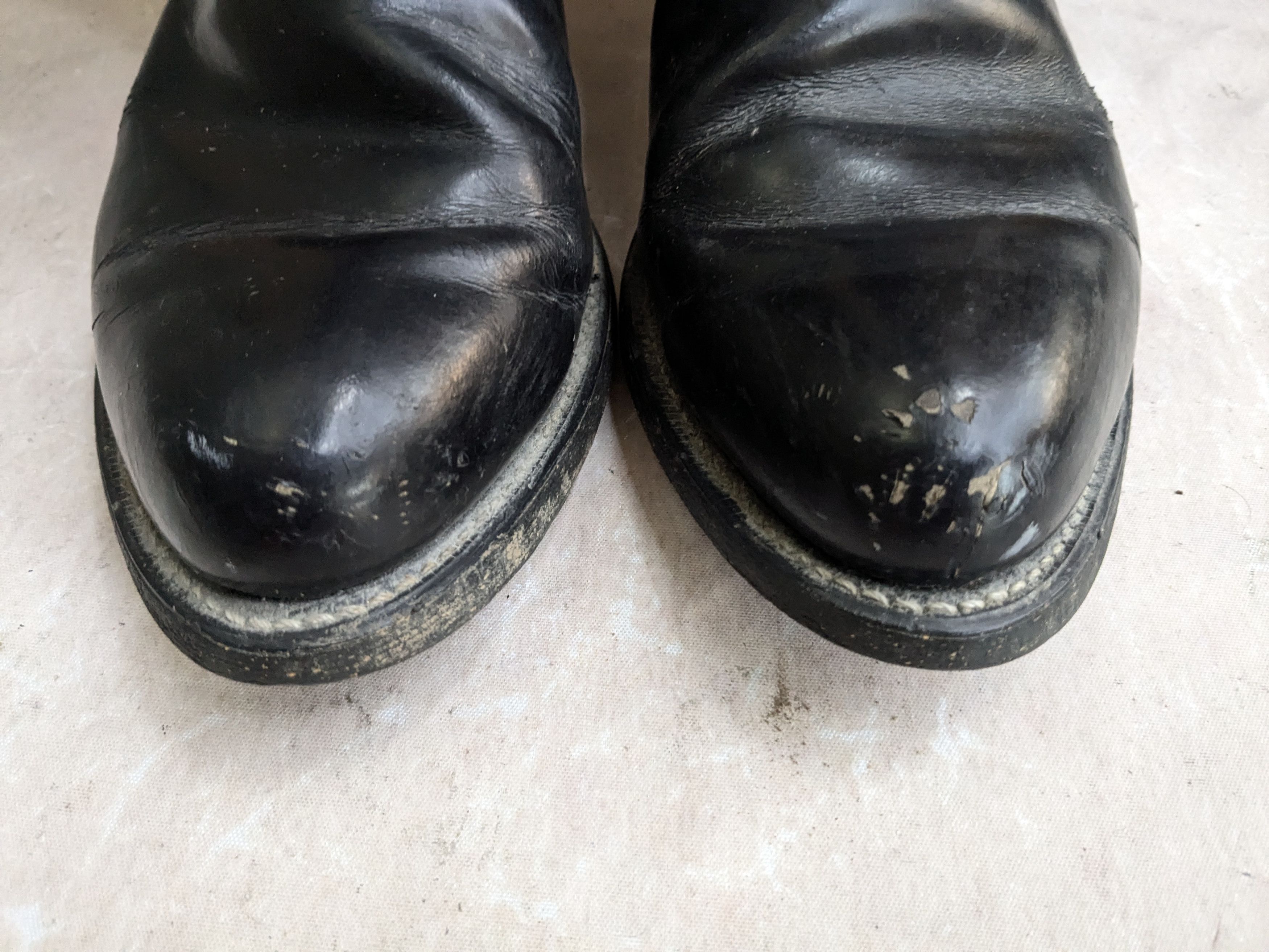Genuine Leather Georgia Cowboy Boots Black Leather 10.5 EE Wide USA Size US 10.5 / EU 43-44 - 4 Thumbnail