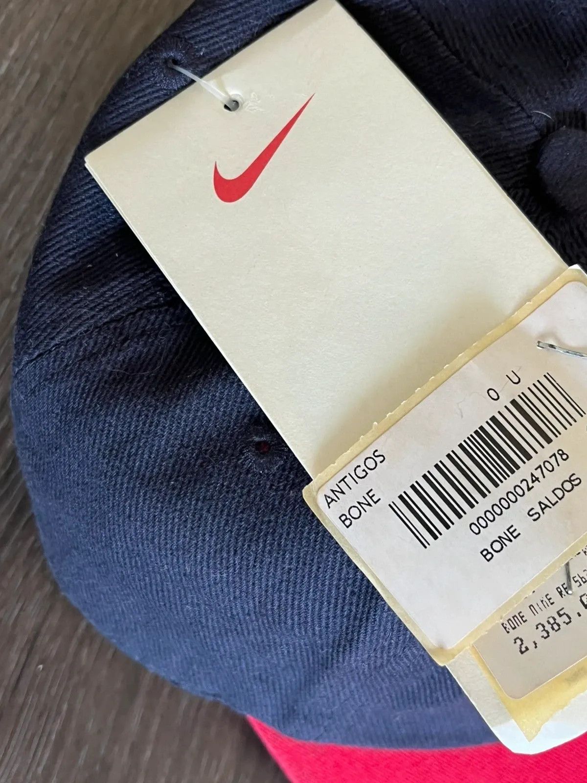 Nike Nike Air Cap Swoosh 1998 Deadstock Distressed Rare One Size Size ONE SIZE - 6 Thumbnail