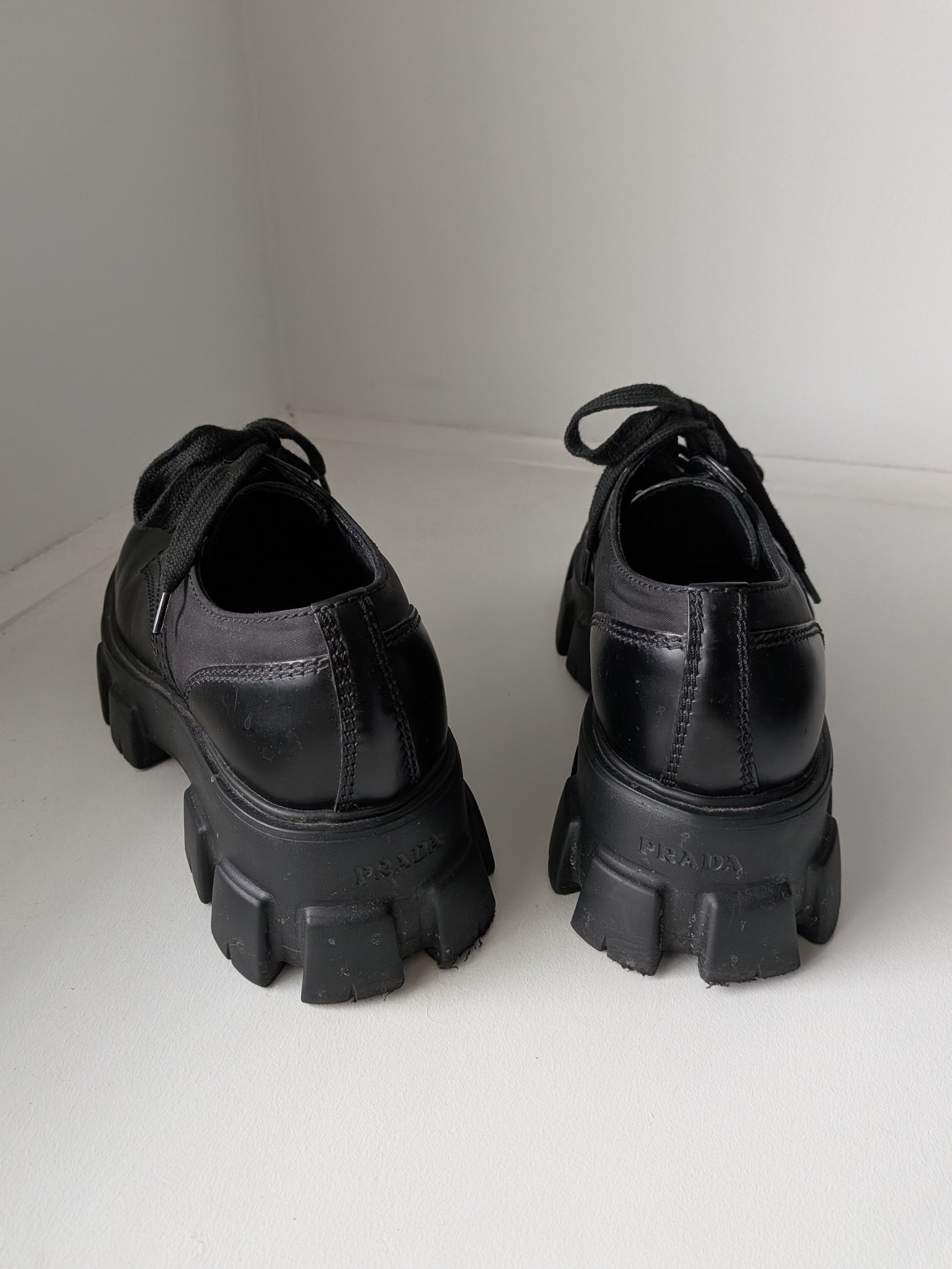 Prada Prada Monolith Leather Lace Up Derby Size US 9 / EU 42 - 2 Thumbnail