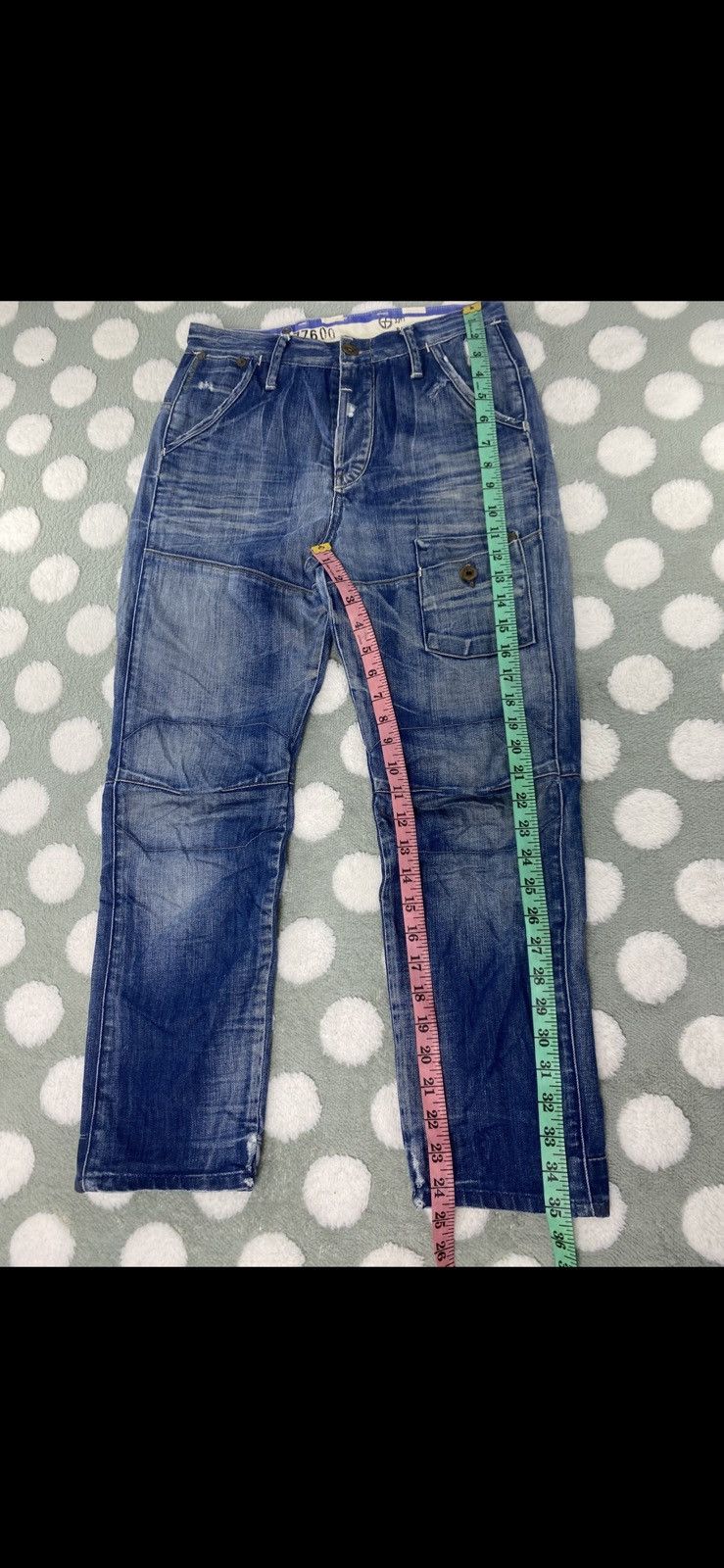 G-Star Vintage G Star Raw 3301 Steel Loose Tapered Button Fly Size US 29 - 5 Thumbnail
