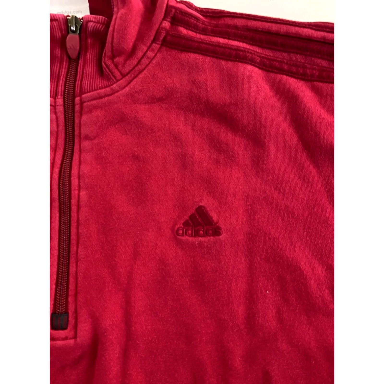 Adidas adidas Sweater Mens L Reddish Zippered Kangaroo Pocket Size US L / EU 52-54 / 3 - 4 Thumbnail