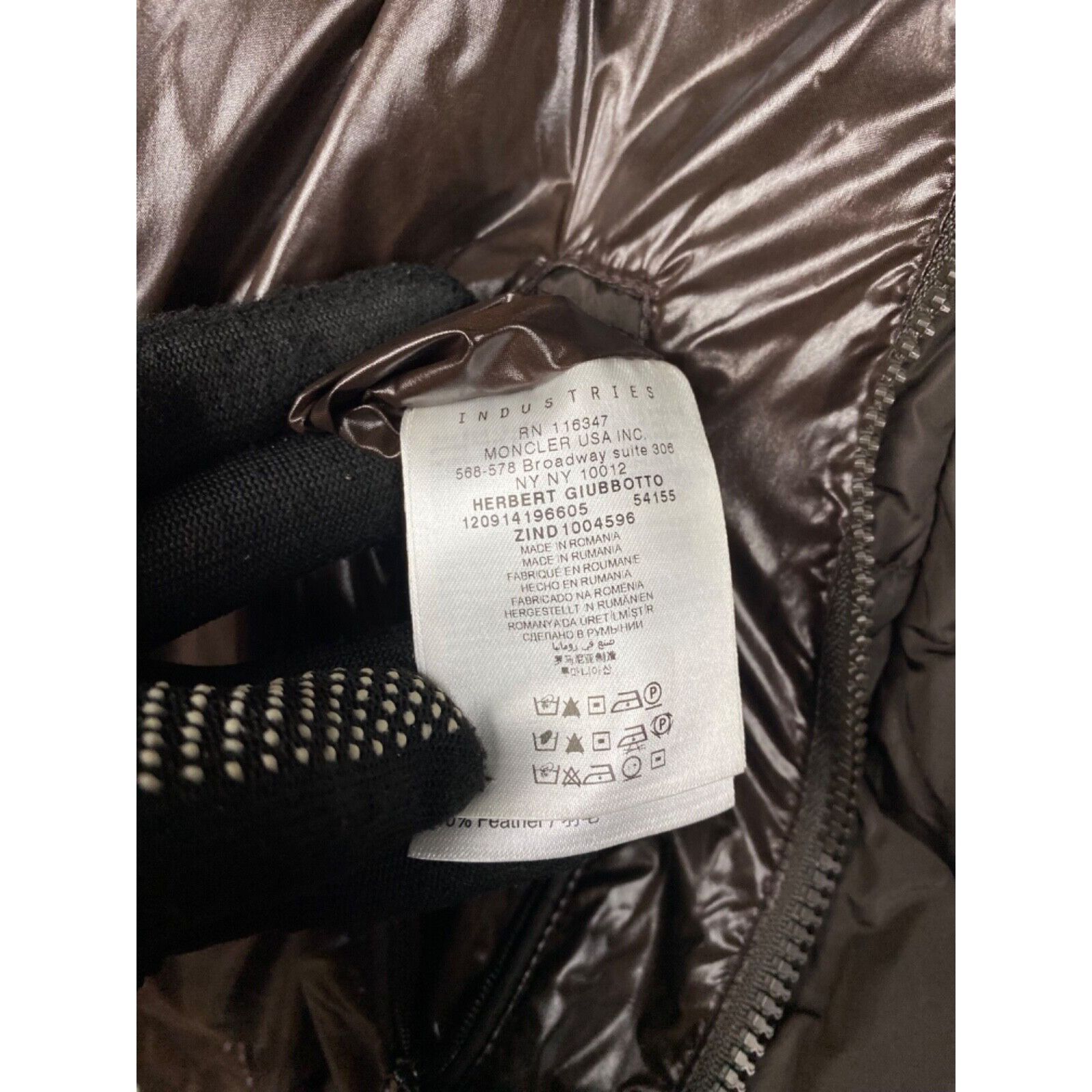 Moncler MINT! Moncler Herbert Giubbotto Men's Brown Down Insulated P Size US XXL / EU 58 / 5 - 18 Thumbnail
