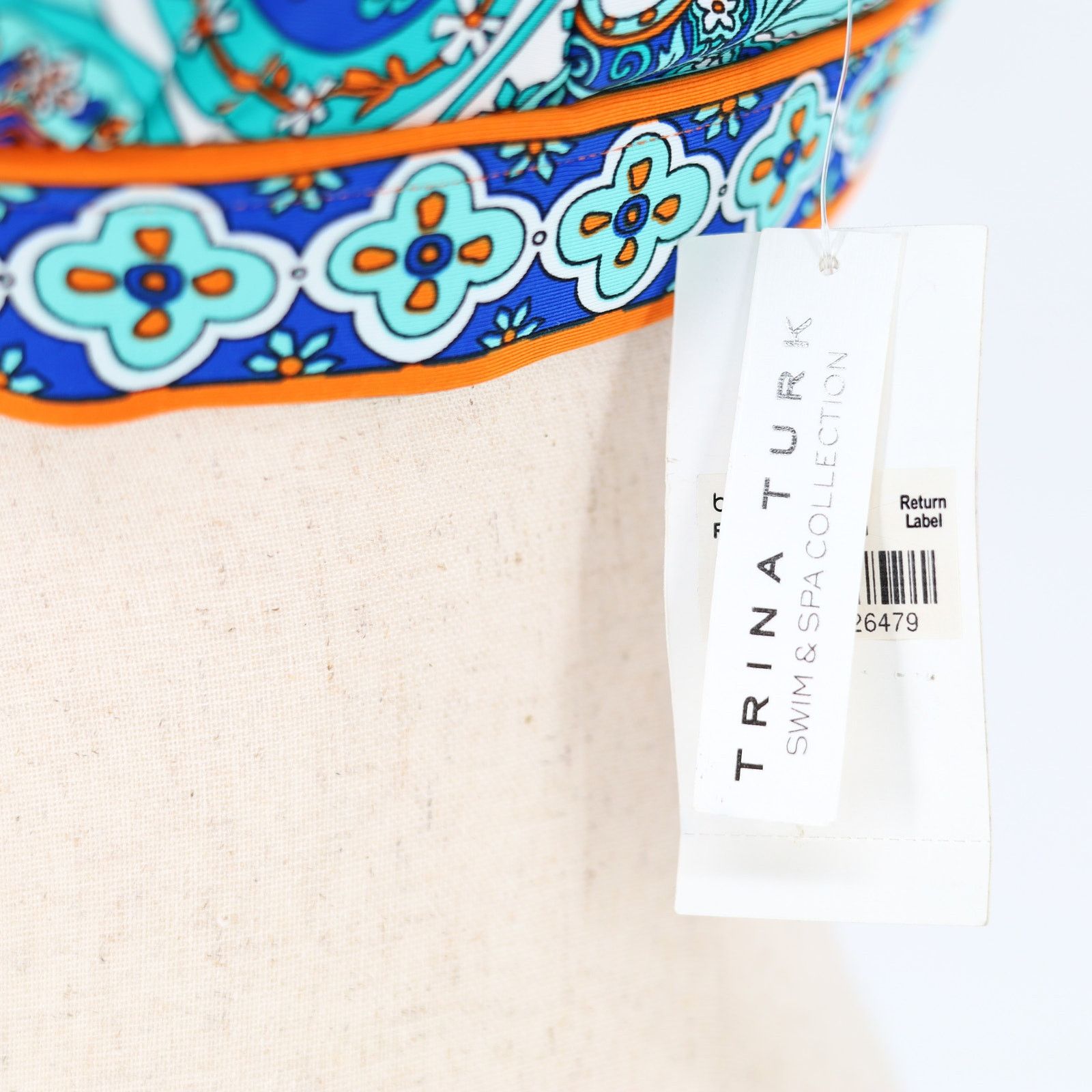 Trina Turk Trina Turk Women Blue Paisley Swimsuit Bikini Top Size US 6 Size ONE SIZE - 2 Thumbnail