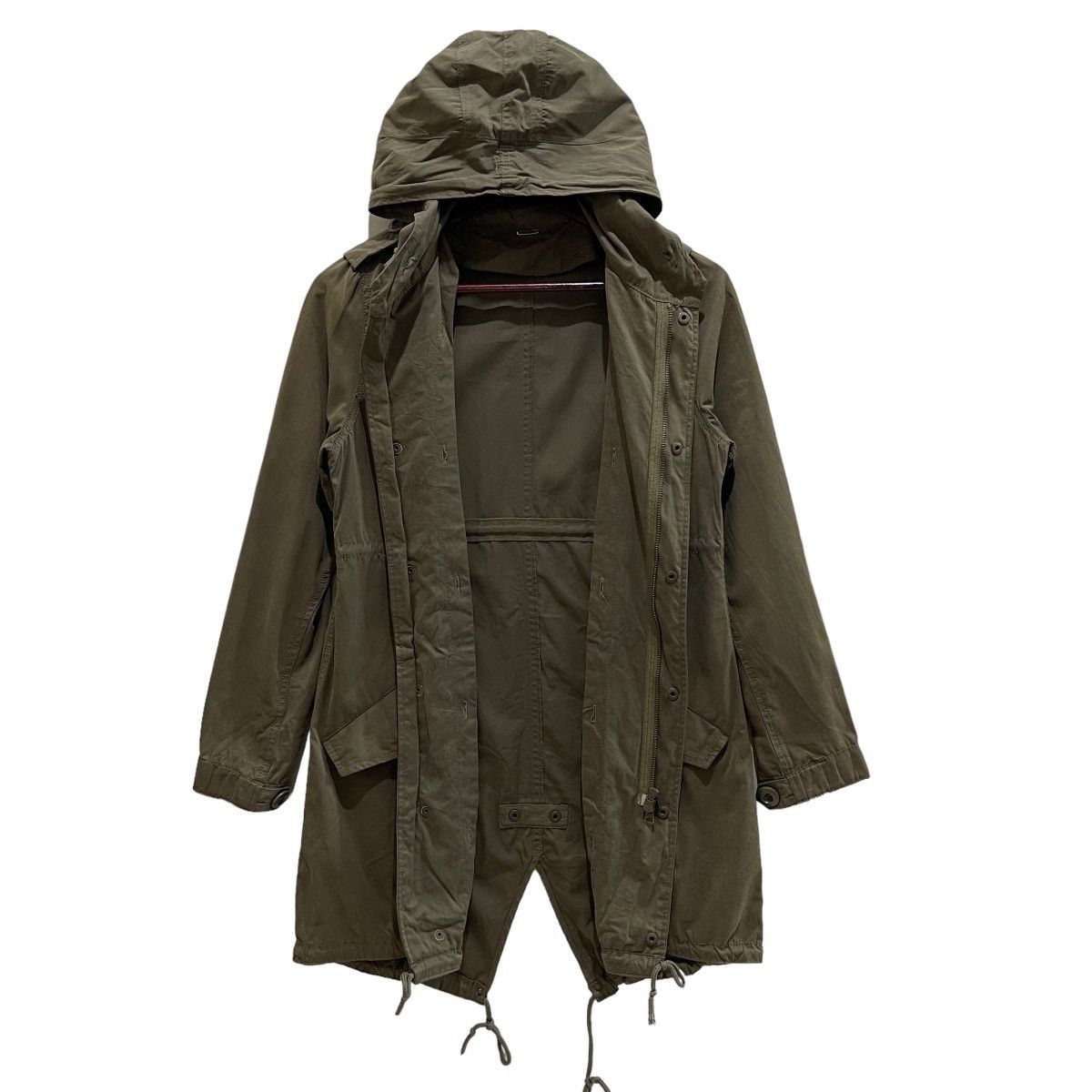 Alpha Industries × Vintage Vintage Alpha Industries Hoodie Parka Jacket Size US S / EU 44-46 / 1 - 9 Thumbnail
