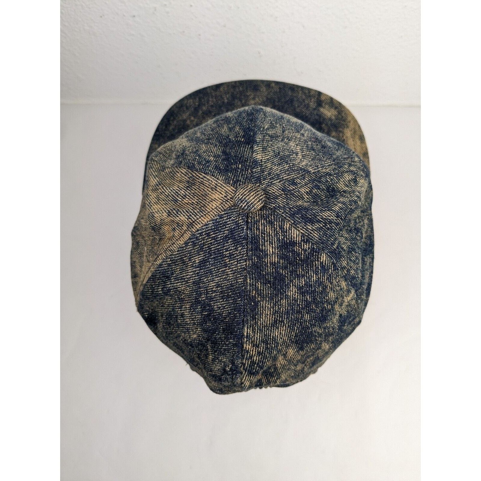 Brixton Vtg Union Hat Denim Cap Acid Wash Denim Blue Jean Railroad Size ONE SIZE - 5 Thumbnail