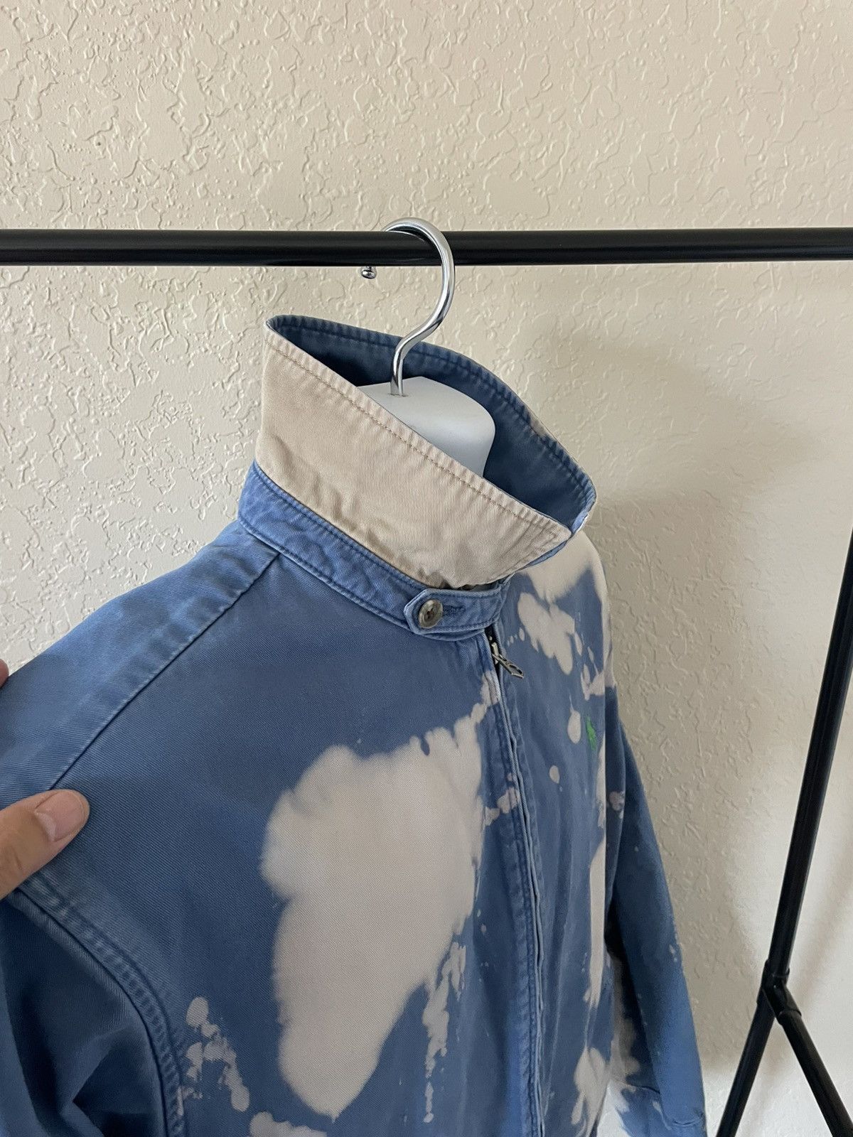 Polo Ralph Lauren Cotton Classic Zippered lightweight jacket (Bleach Blasted) Size US L / EU 52-54 / 3 - 7 Thumbnail