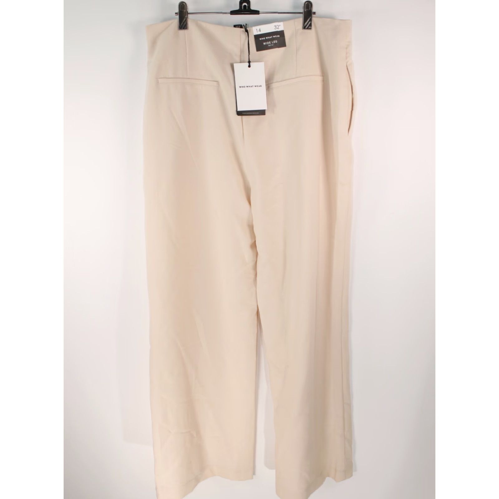 Vintage VINTAGE Who What Wear Flair Wide Leg High Rise Stretch Peach Pants Women's 14 34X30 Black Dress Pants 34 In Inseam 30 in Size 36" / US 14 / IT 50 - 5 Thumbnail