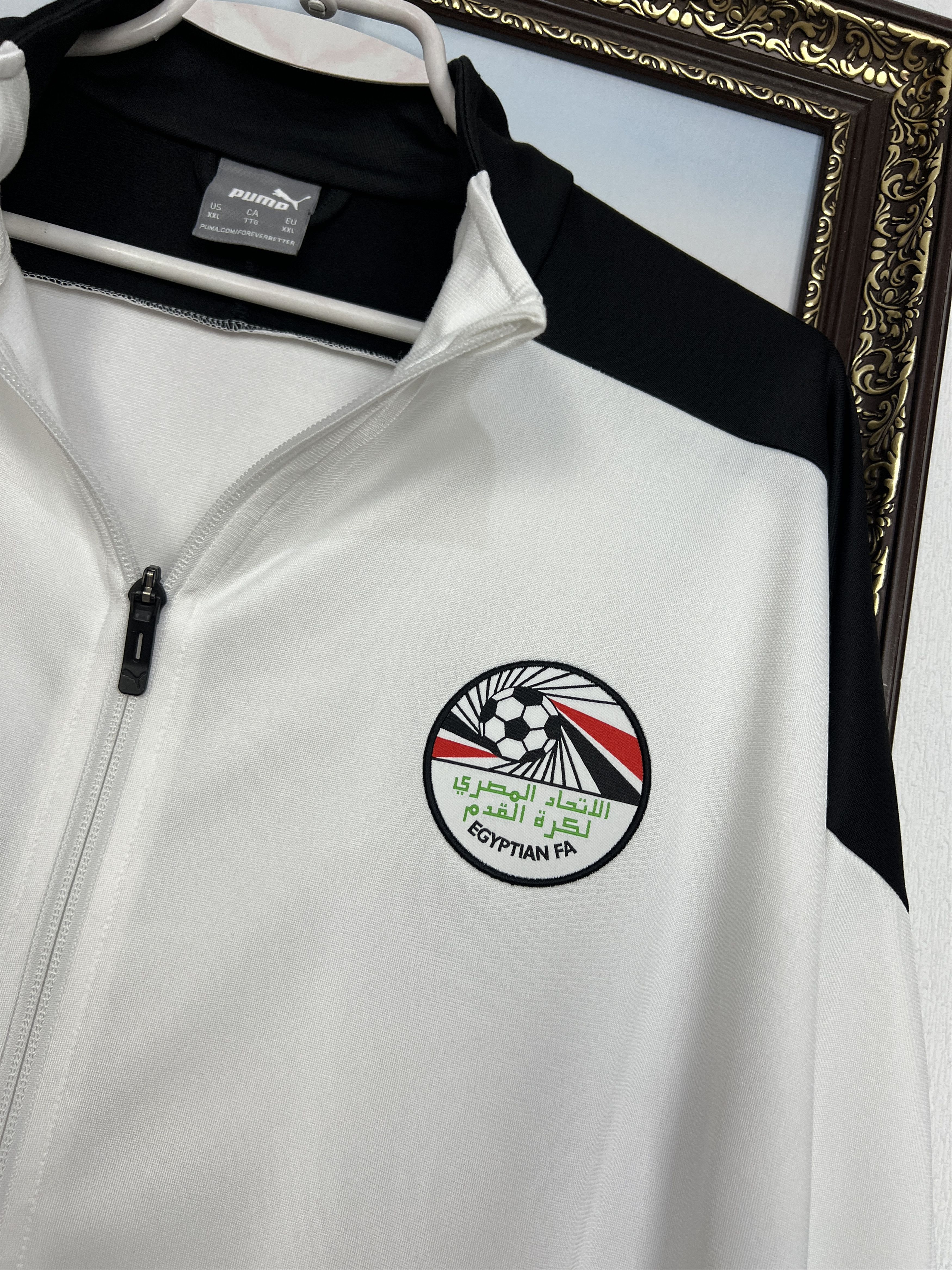 Puma Egypt Football National Team Jacket Soccer Track Top Zip Size US XXL / EU 58 / 5 - 4 Thumbnail