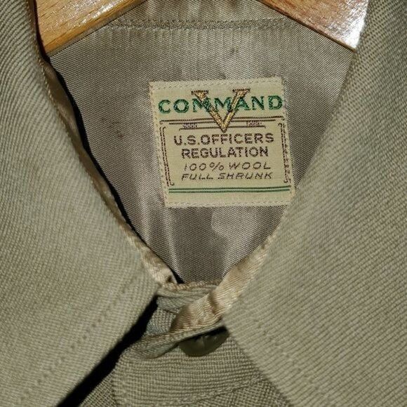 Vintage Command Vintage Military U.S Officers 100% Wool Tan Long Sle Size US M / EU 48-50 / 2 - 5 Thumbnail