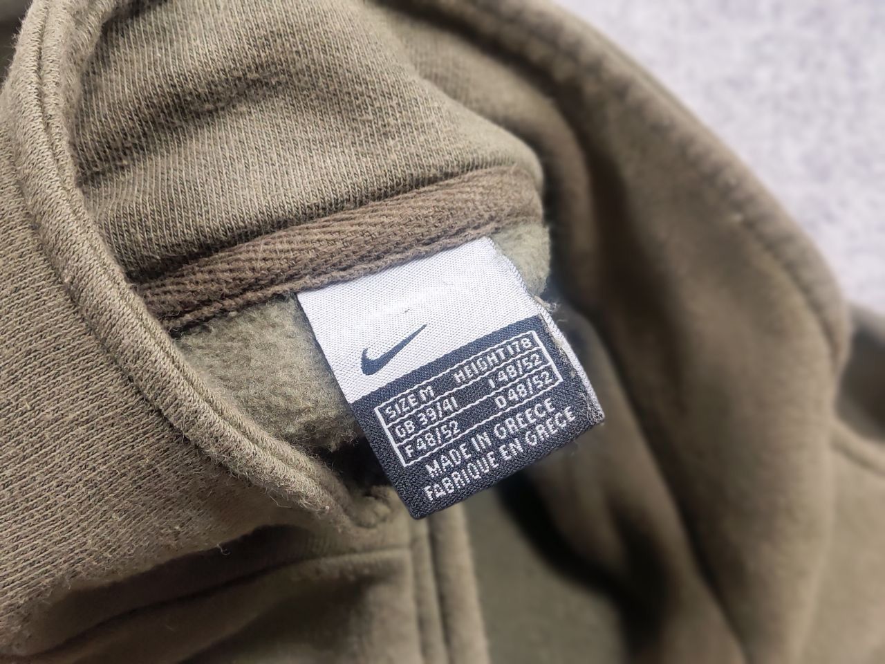 Nike Vintage Nike Y2K Style Swoosh Zip Military Olive Sweatshirt Size US M / EU 48-50 / 2 - 13 Thumbnail