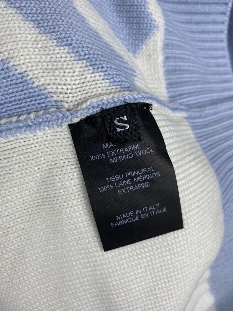 Vetements Vetements New Large Logo Misty Blue Knit Sweater Size US S / EU 44-46 / 1 - 4 Thumbnail