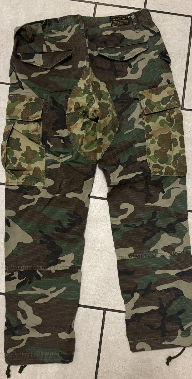 Other × Vintage OP//ED Gallerie Camo Cargo Pants Size US 30 / EU 46 - 4 Thumbnail