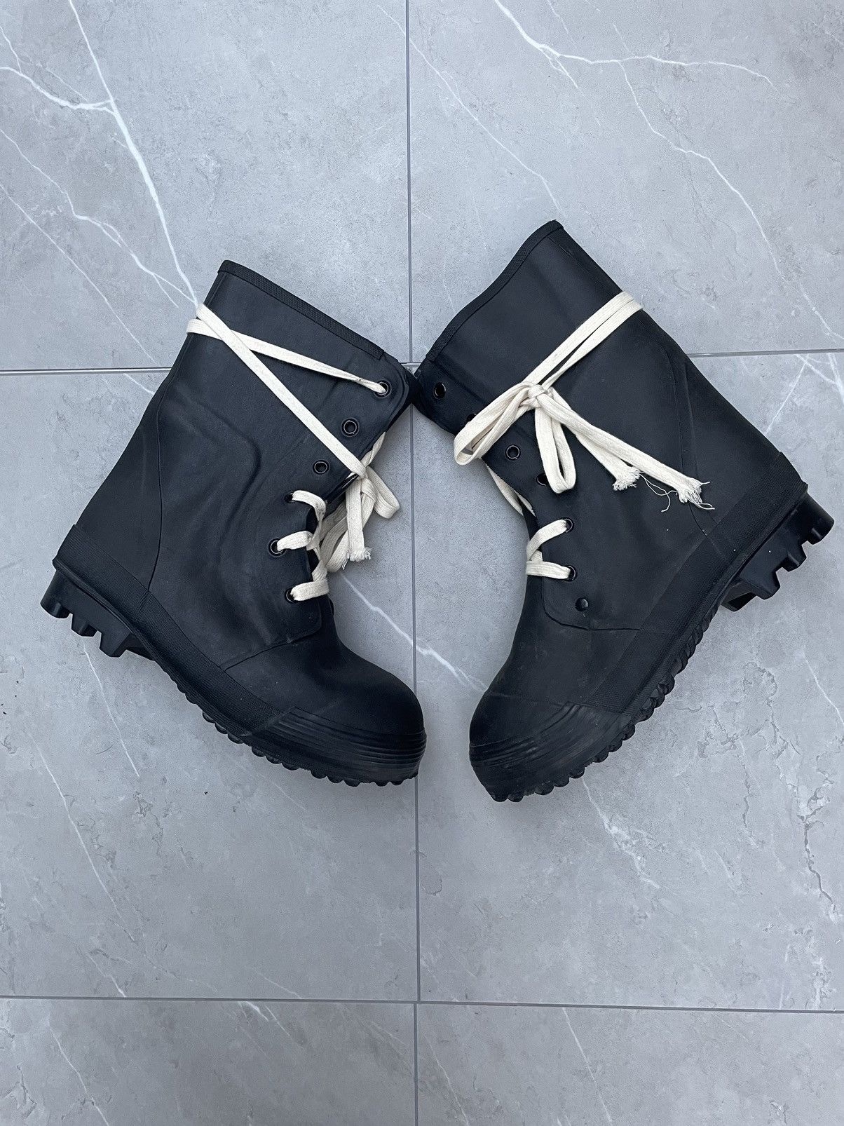 Vintage 1970s Vintage Military Black Combat Bunny Boots Size US 10.5 / EU 43-44 - 6 Thumbnail