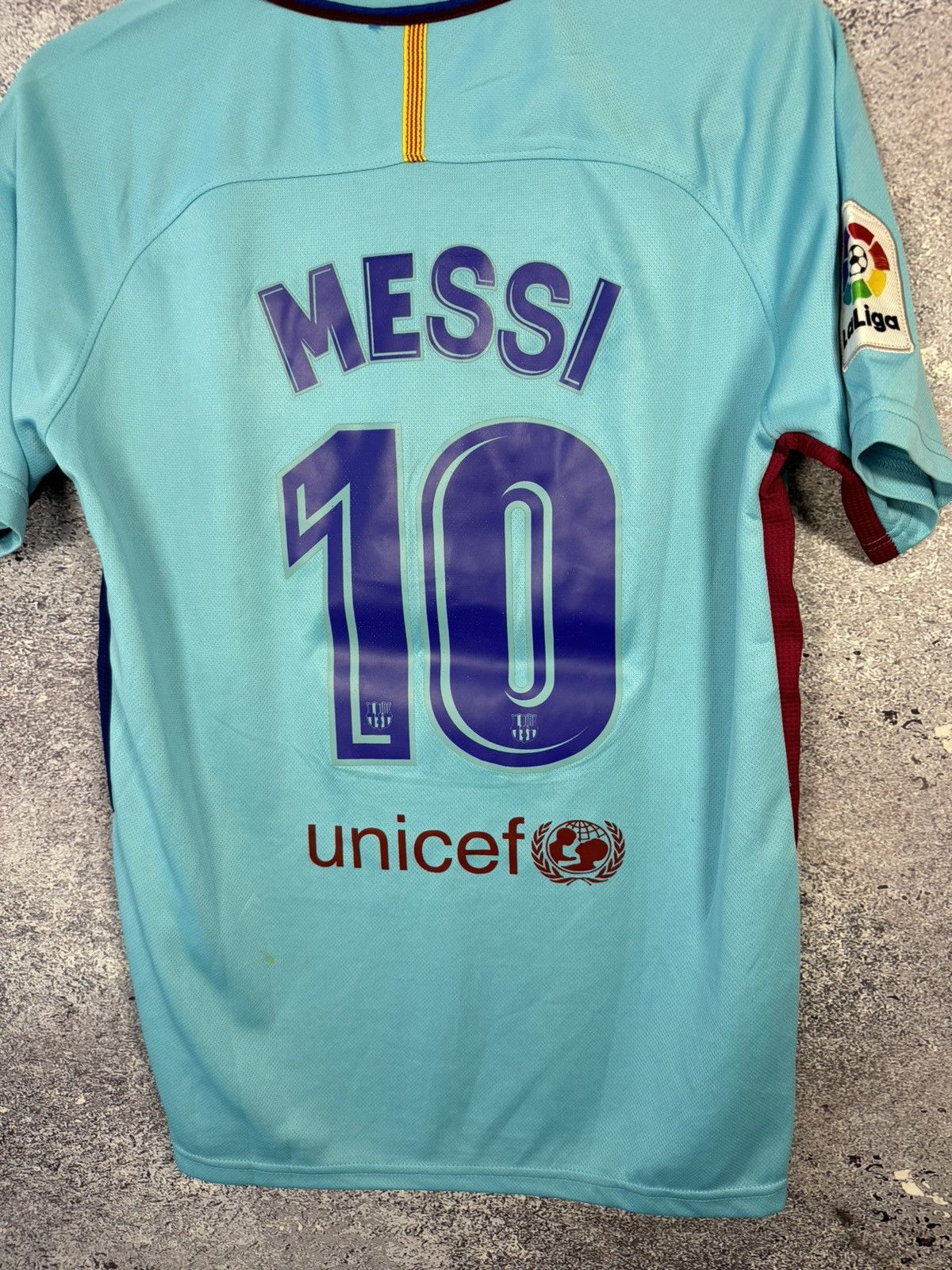 Nike × Vintage MESSI Vintage Barcelona 2017/18 Nike Soccer Jersey y2k Size US S / EU 44-46 / 1 - 14 Thumbnail