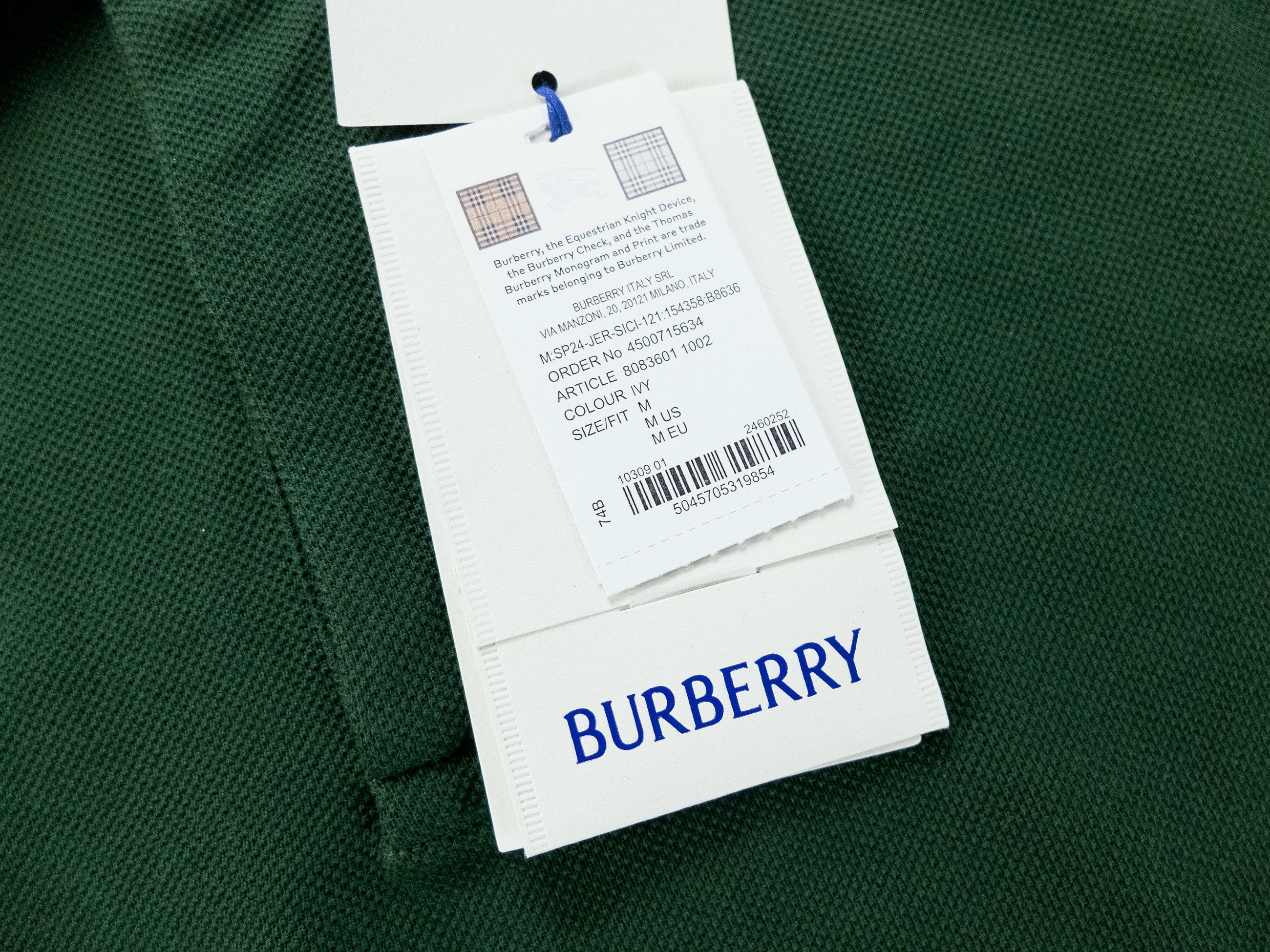 Burberry BURBERRY ivy green knight logo embroidered polo shirt Medium Size US M / EU 48-50 / 2 - 8 Thumbnail