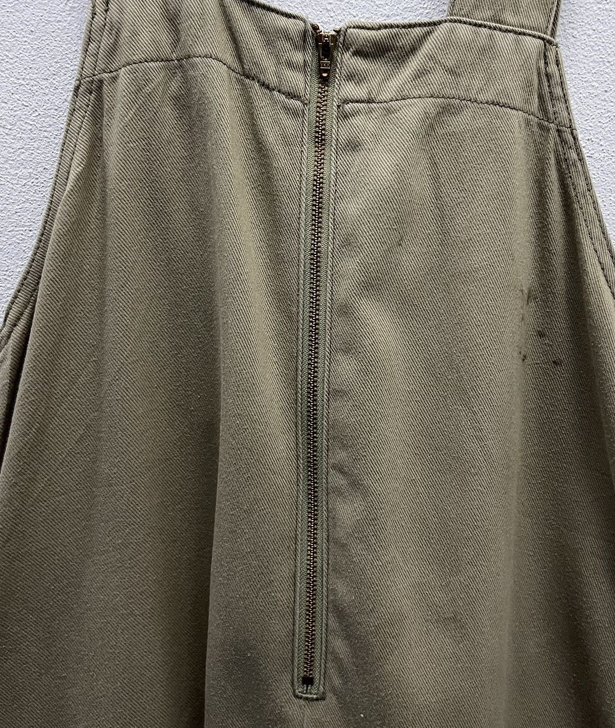 Vintage × Wrangler Vintage Wrangler x DRESKIP Khaki Cotton Overalls – Free Size Size US 42 / EU 58 - 5 Thumbnail
