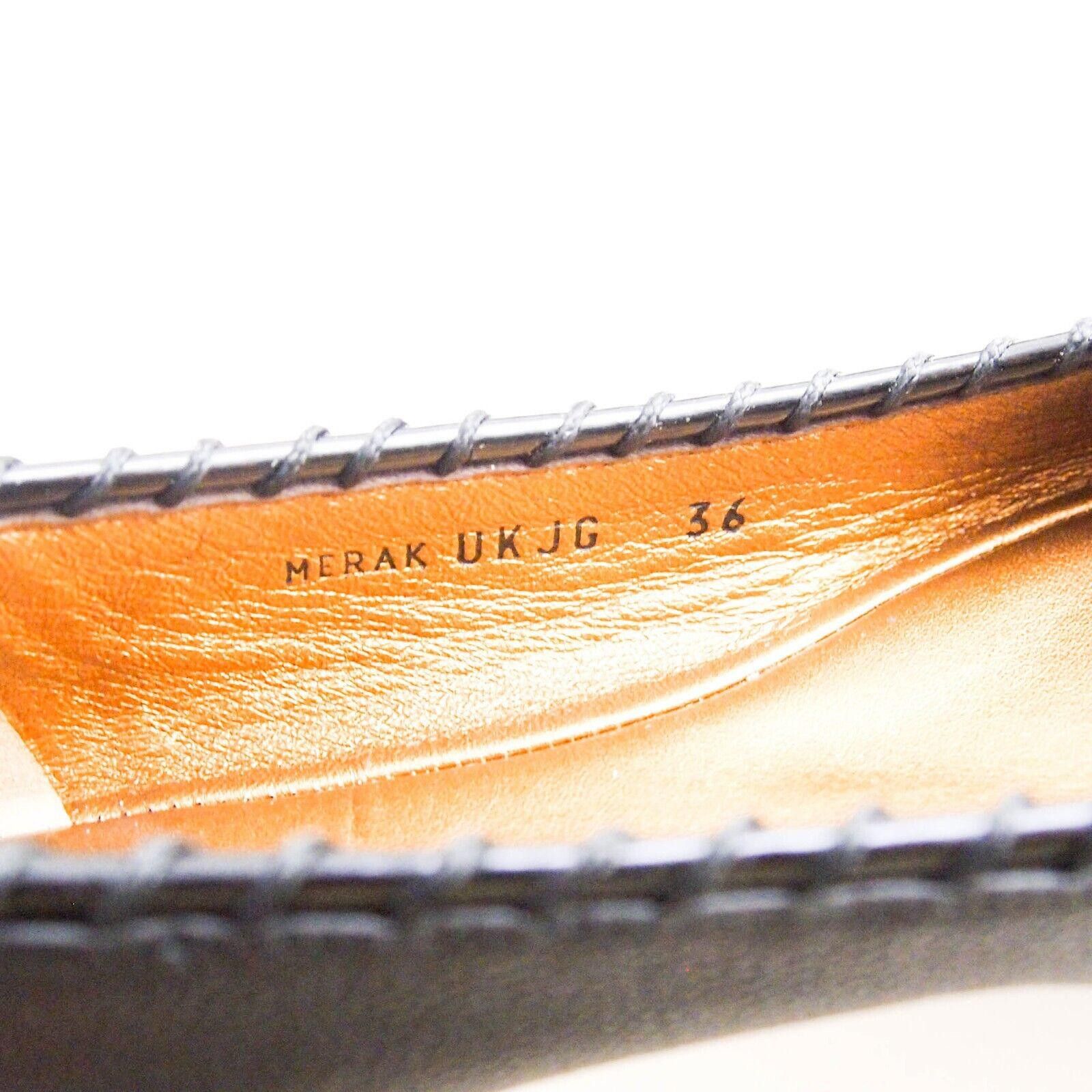 Bally Bally Merak Flats Black Leather Womens EU 36 US 5.5 $520 Size US 5.5 / IT 35.5 - 6 Thumbnail
