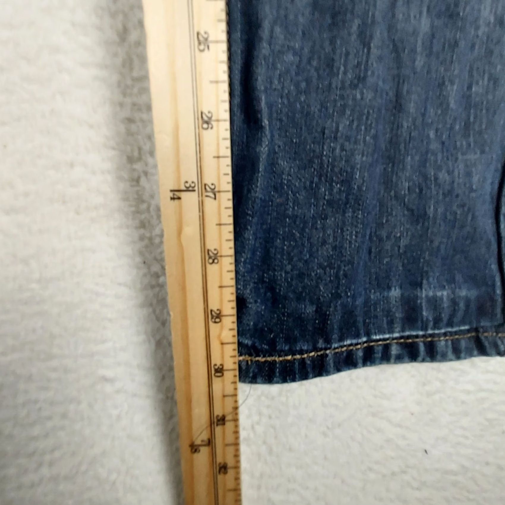 Levi's VINTAGE? (No) Levi's 527 Jeans Bootcut Men W31 30 Inseam Blue Denim Cotton 5-Pocket Logo Zip Rise Mid Regular Season All Size US 31 - 6 Thumbnail