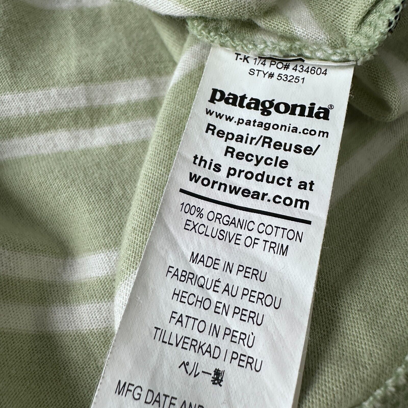 Patagonia Patagonia Polo Shirt Men’s Medium Green White Striped Size US M / EU 48-50 / 2 - 7 Thumbnail