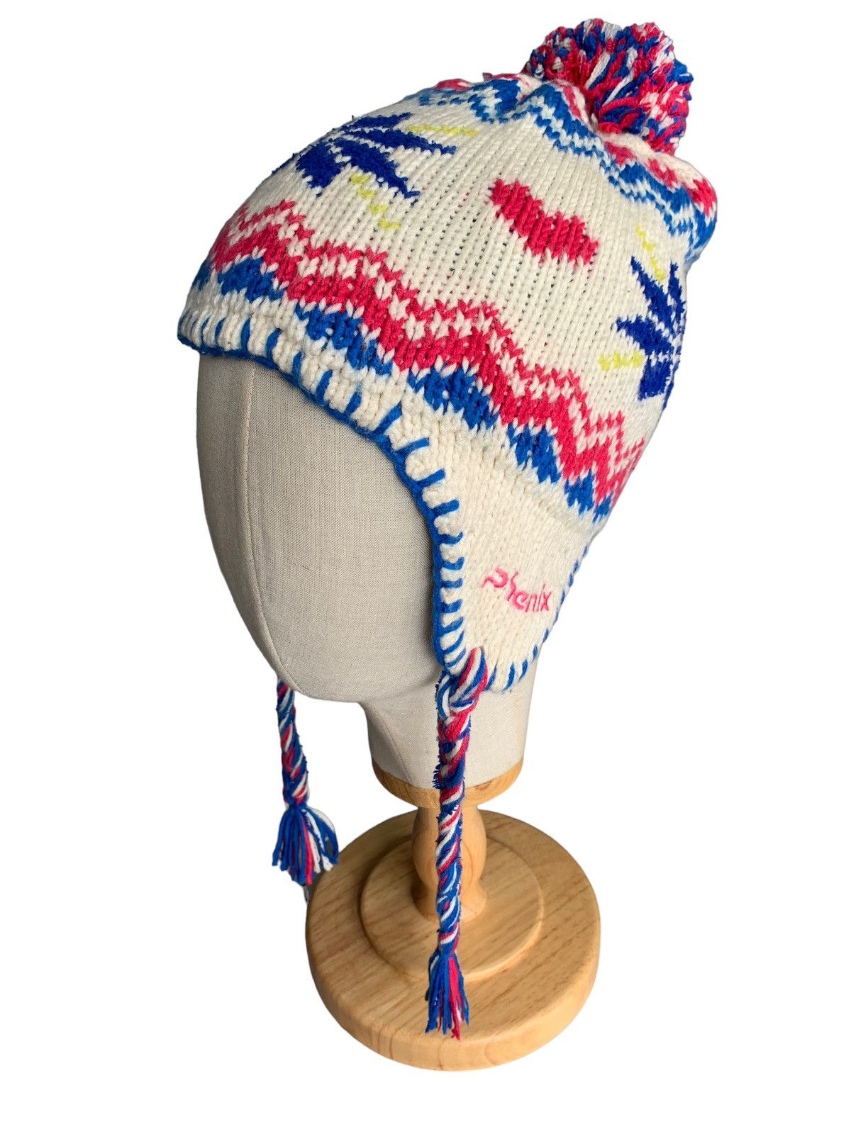 Japanese Brand × Phenix Phenix Multicolour Earflap Crochet knit Beanie Hats Size ONE SIZE - 2 Thumbnail