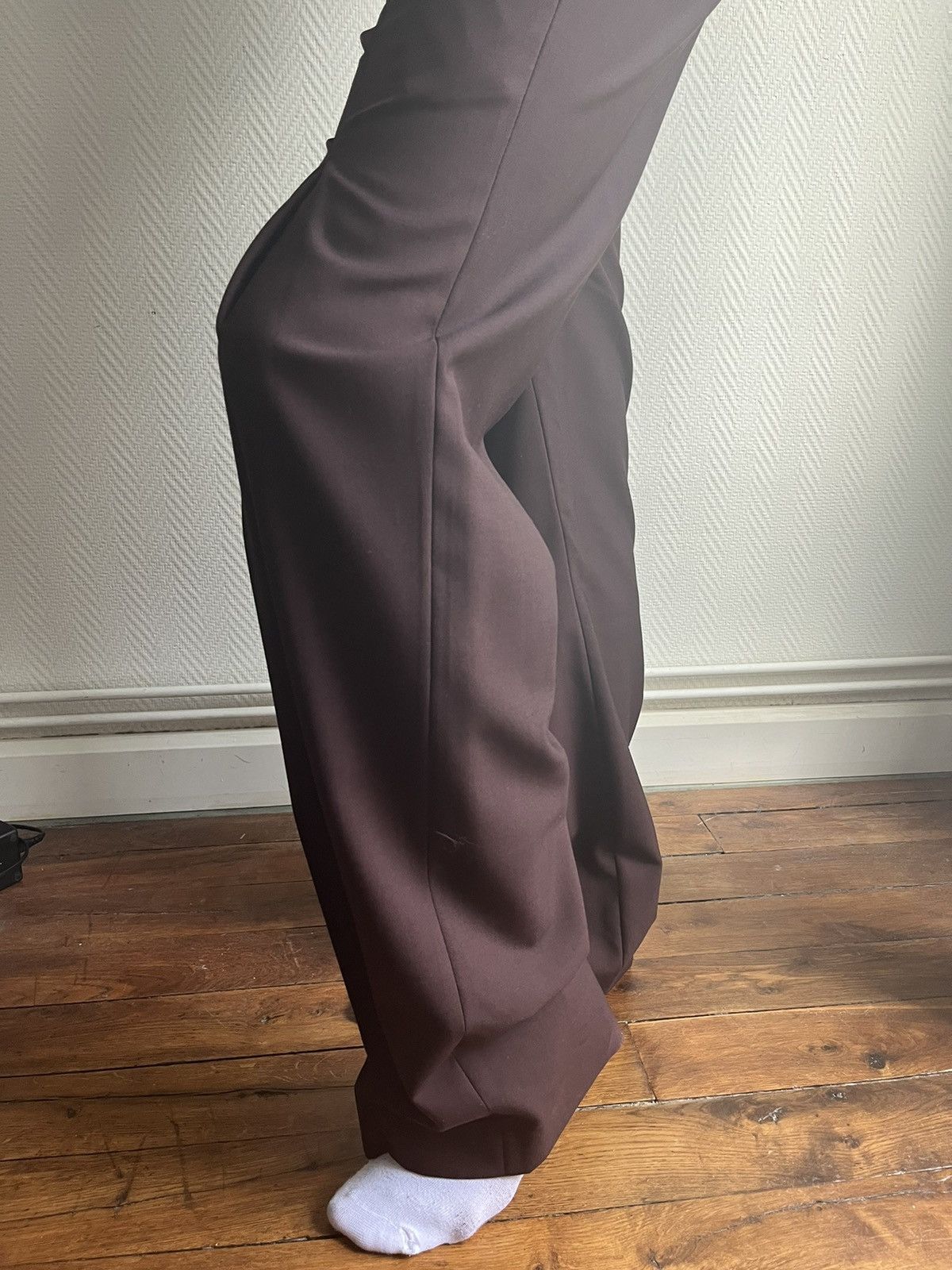 Raf Simons SS2000 Darted Flared Wool Pants Size US 32 / EU 48 - 9 Thumbnail