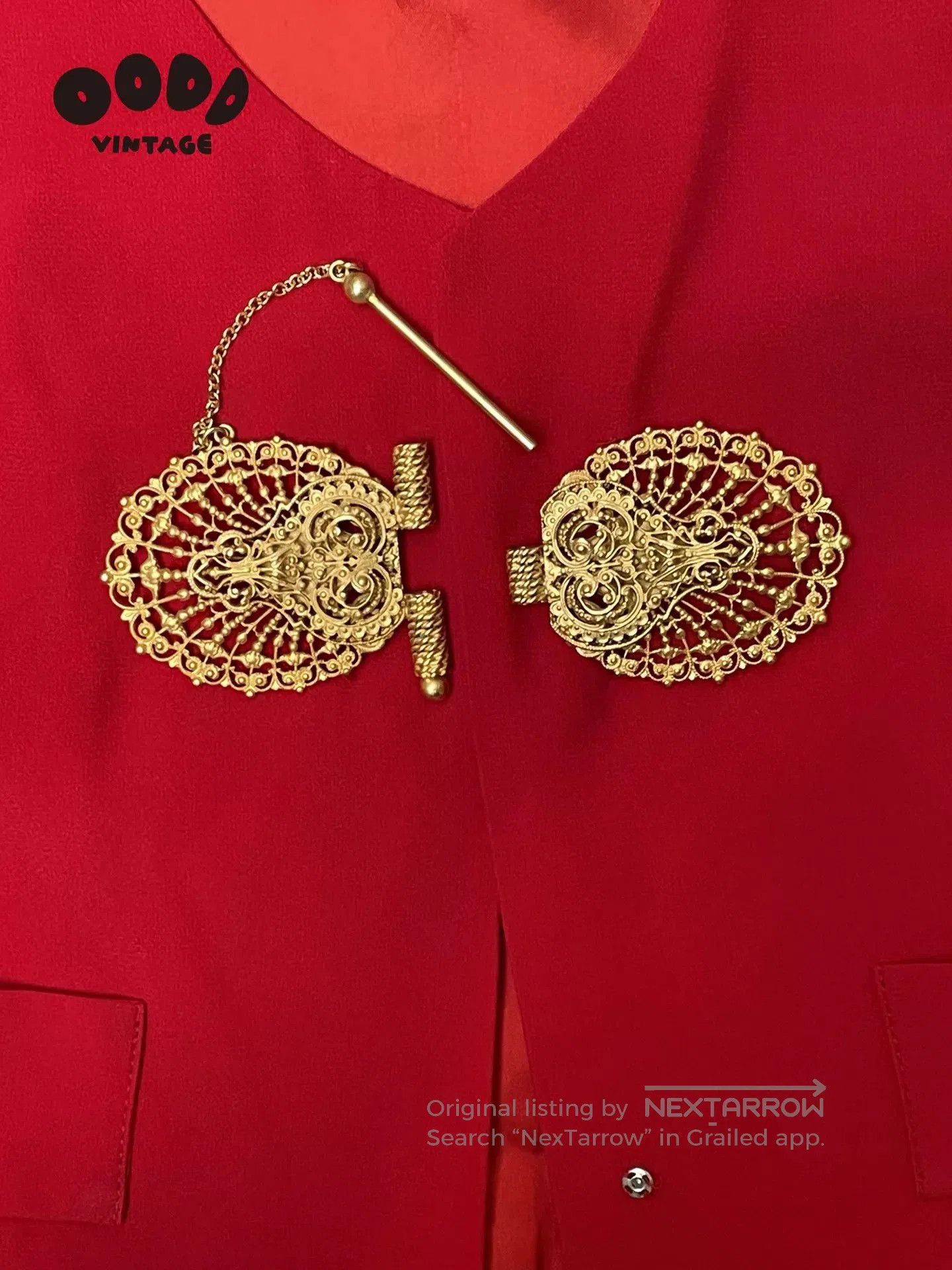 Gianfranco Ferre Gianfranco Ferré Red Vest with Metal Closure. Size S / US 4 / IT 40 - 3 Thumbnail