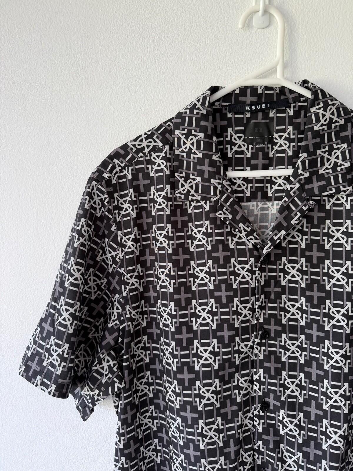 Ksubi new ksubi medium short sleeve resort shirt plus logo black Size US M / EU 48-50 / 2 - 2 Thumbnail