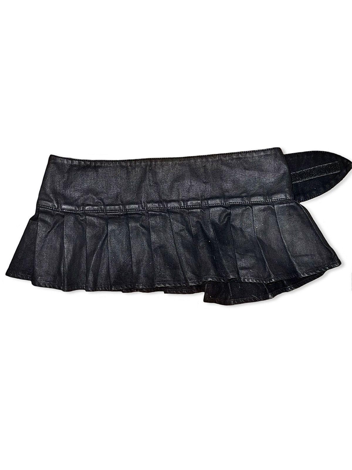 Mowalola Archival Mowalola Pleated Denim Mini Skirt Size 34" / US 12 / IT 48 - 2 Thumbnail