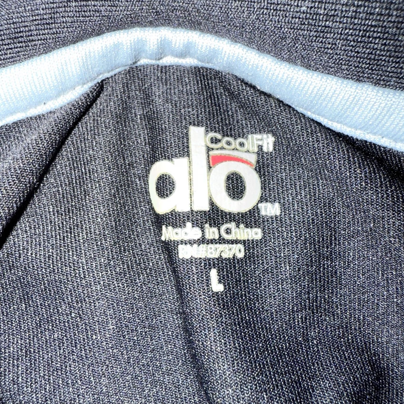 Alo Alo CoolFit Womens Athletic Polo Shirt L Size Black Activewear Size L / US 10 / IT 46 - 4 Thumbnail