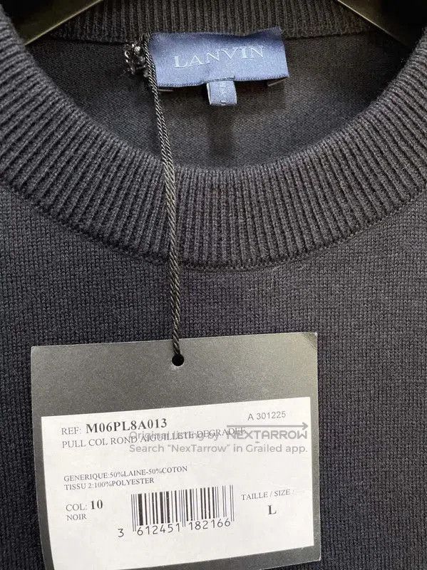 Lanvin Lanvin Black Wool Long Sleeve Sweater . Size US S / EU 44-46 / 1 - 4 Thumbnail