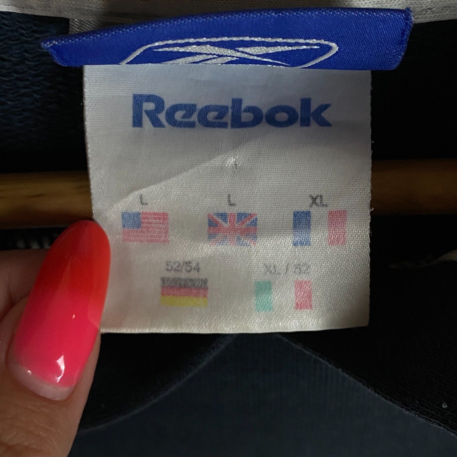 Reebok Reebok Big Logo Vintage Hoodie Men's Size L Blue ` Size US L / EU 52-54 / 3 - 5 Thumbnail