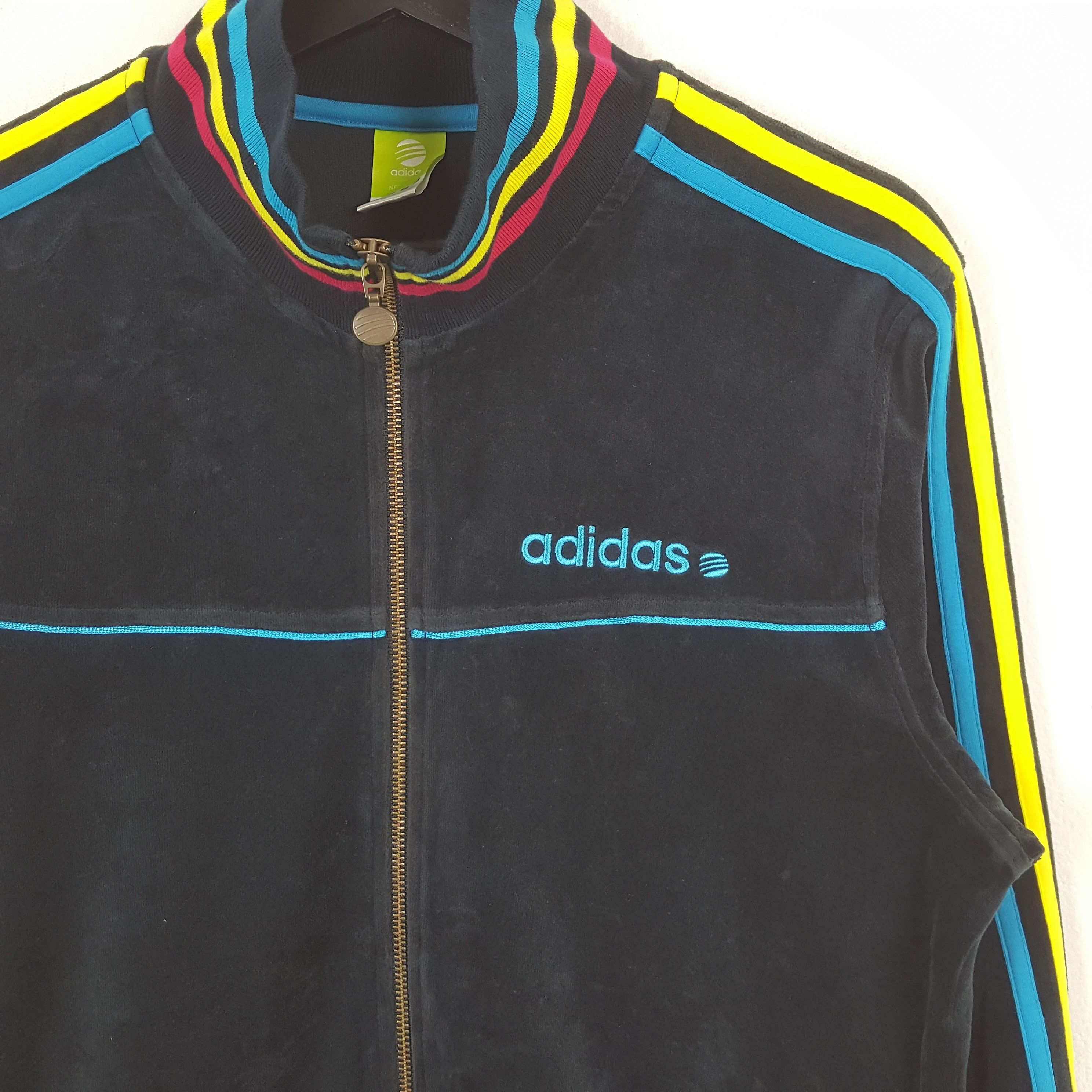 Adidas Adidas Neo Colours Stripe Zipper Jacket C283N12 Size US S / EU 44-46 / 1 - 2 Thumbnail