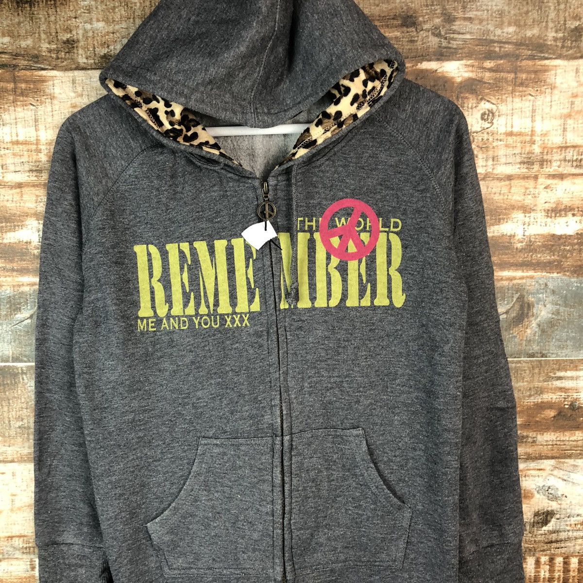 Japanese Brand Colza The World Remember Grey Hoodie #A2028 Size M / US 6-8 / IT 42-44 - 5 Thumbnail