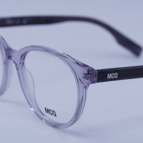 McQ Alexander McQueen McQ by Alexander McQueen MQ0308O 007 Eyeglasses Grey 52mm Size ONE SIZE - 4 Thumbnail