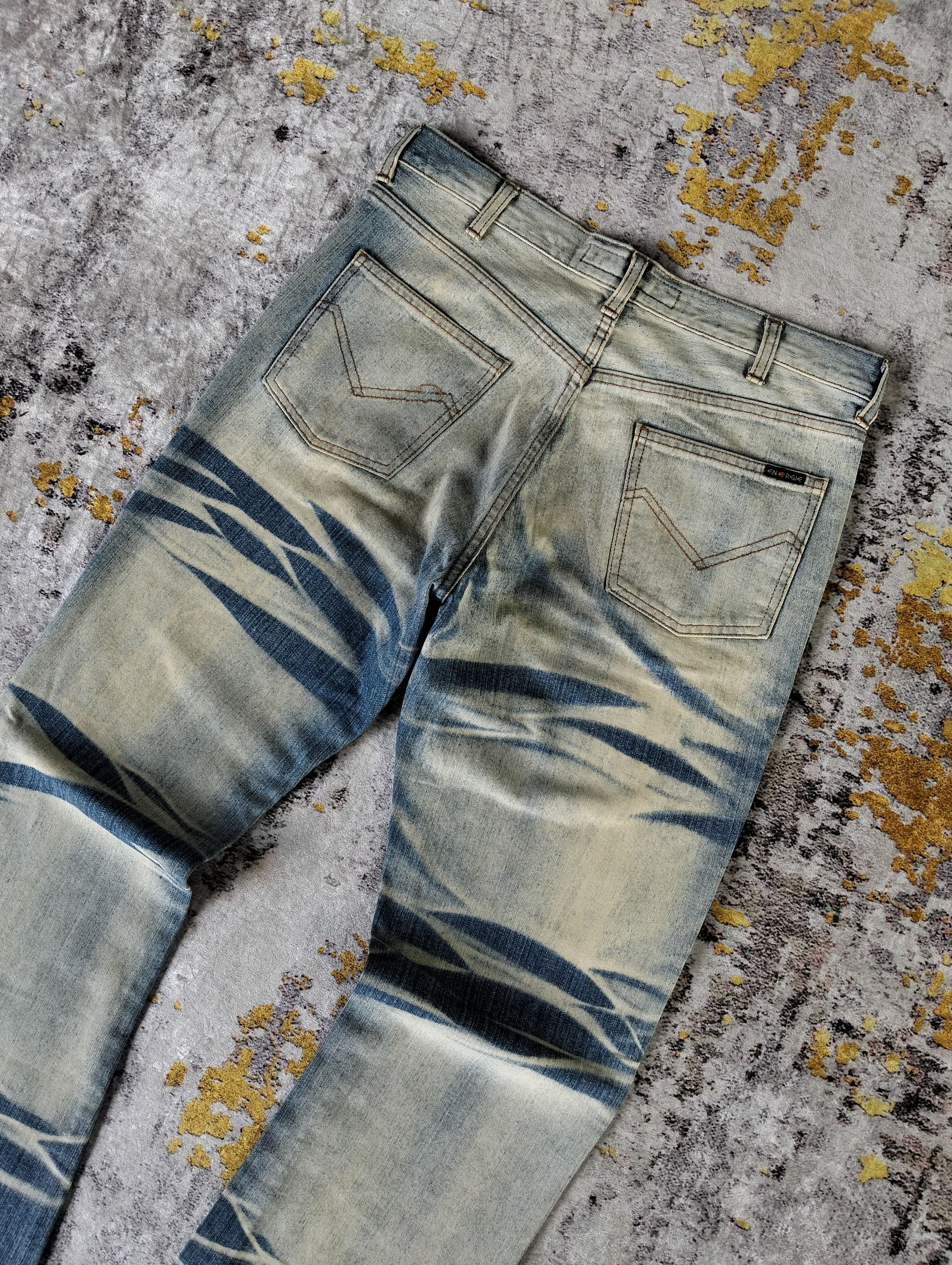 Tornado Mart 2000s Energie New Morrison Flared Bootcut Whiskers Jeans Size US 33 - 7 Thumbnail