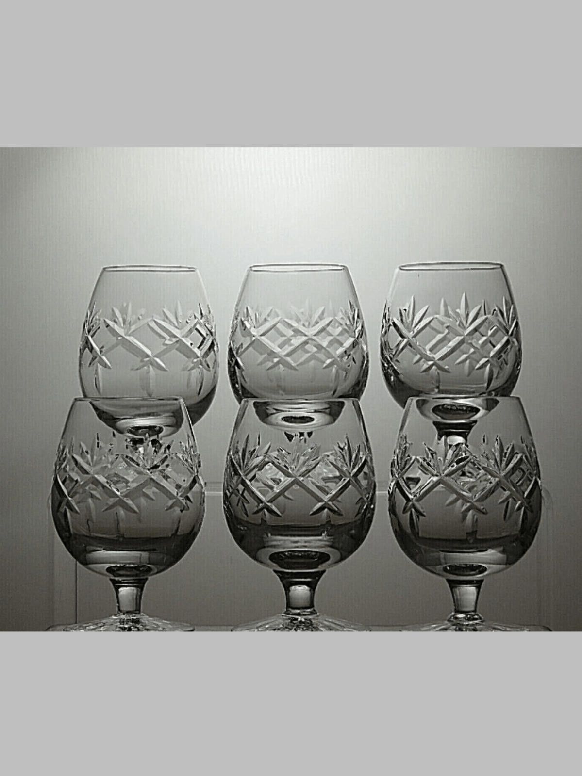 Other 6 x Webb Corbett Crystal Prince Charles Cut Brandy Glasses Size ONE SIZE - 1 Thumbnail