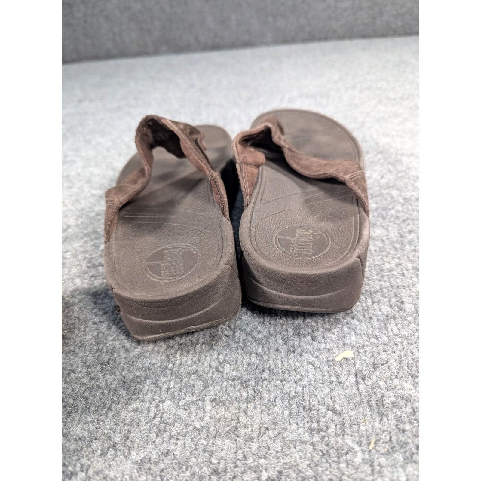 Vintage FITFLOPS WOMENS SANDALS 8 BROWN STYLE 026-030 OASIS Leather Thong Size US 8 / IT 38 - 6 Thumbnail