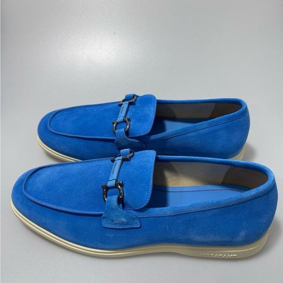Salvatore Ferragamo Ferragamo Cosimo Loafers Azur Blue Men’s Size 10 Size US 10 / EU 43 - 2 Thumbnail